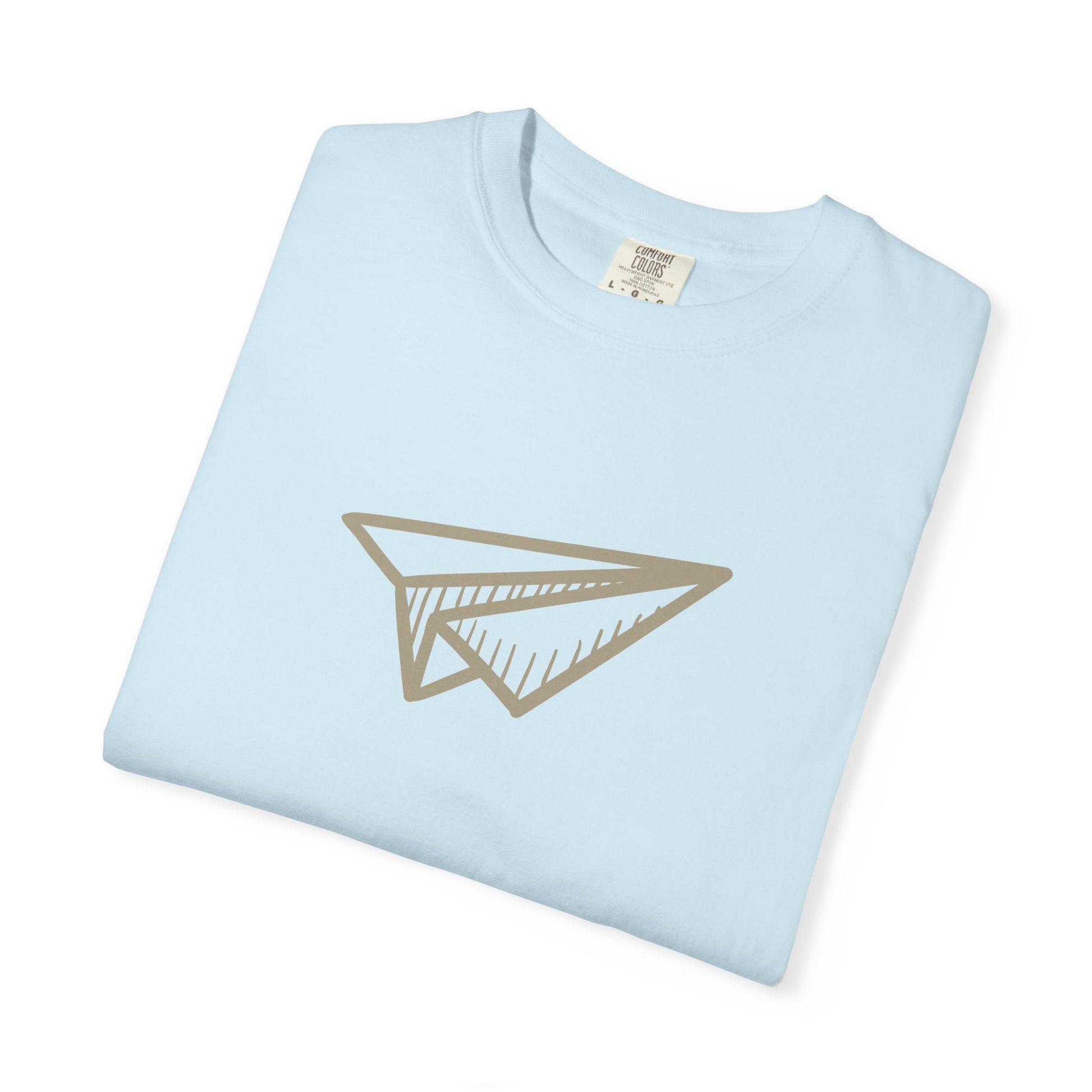 Paper Airplane Graphic T-Shirt – Minimalist Retro Plane Tee
