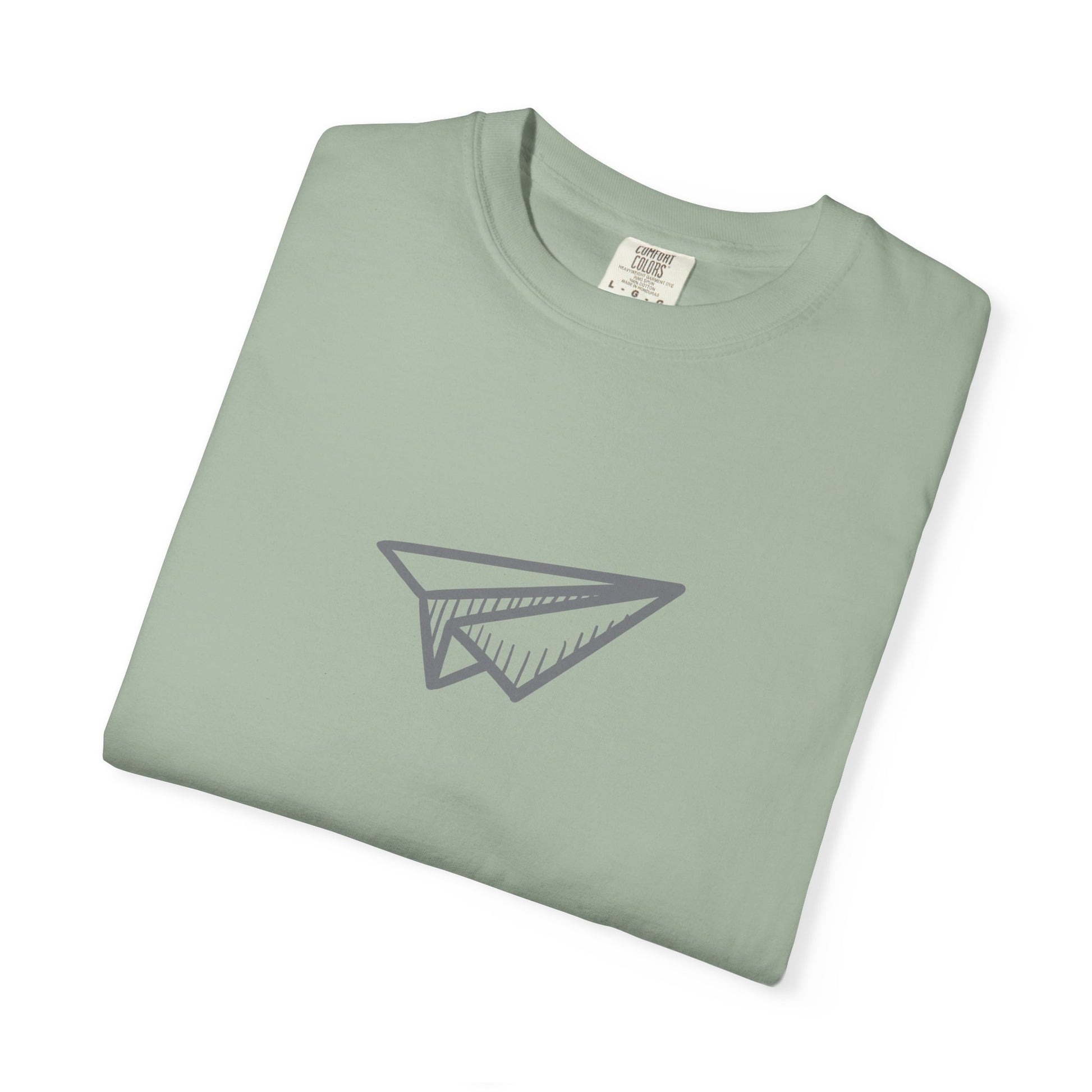 Paper Airplane Graphic T-Shirt — Minimalist Travel & Adventure Tee