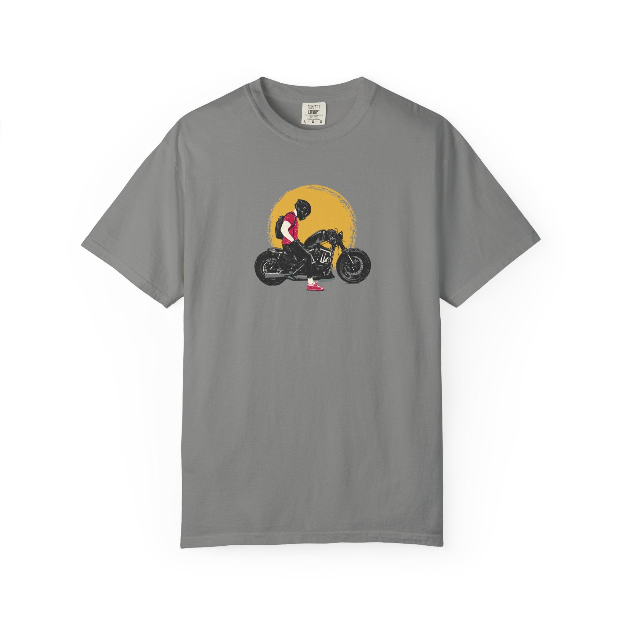 Motorcycle Sunset T-Shirt — Vintage Biker Graphic