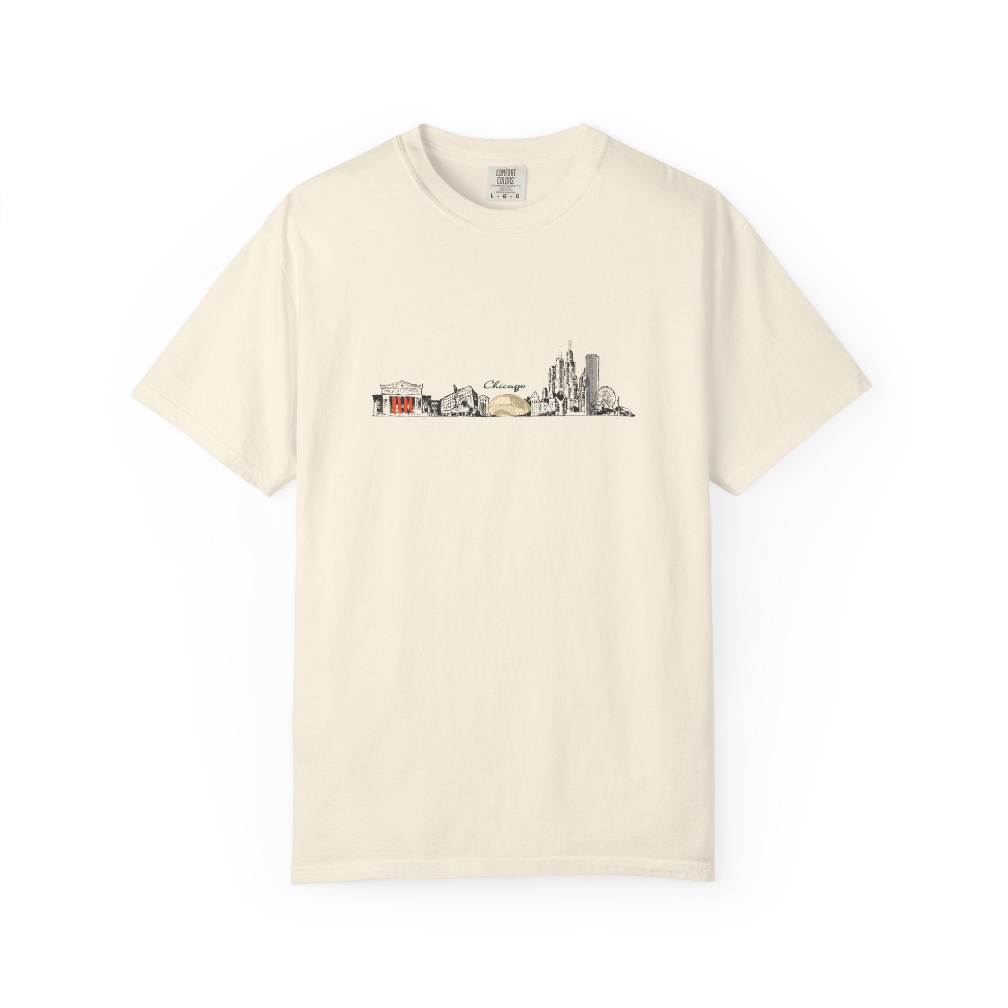 City Skyline T-Shirt — Minimal Watercolor Landmarks Tee