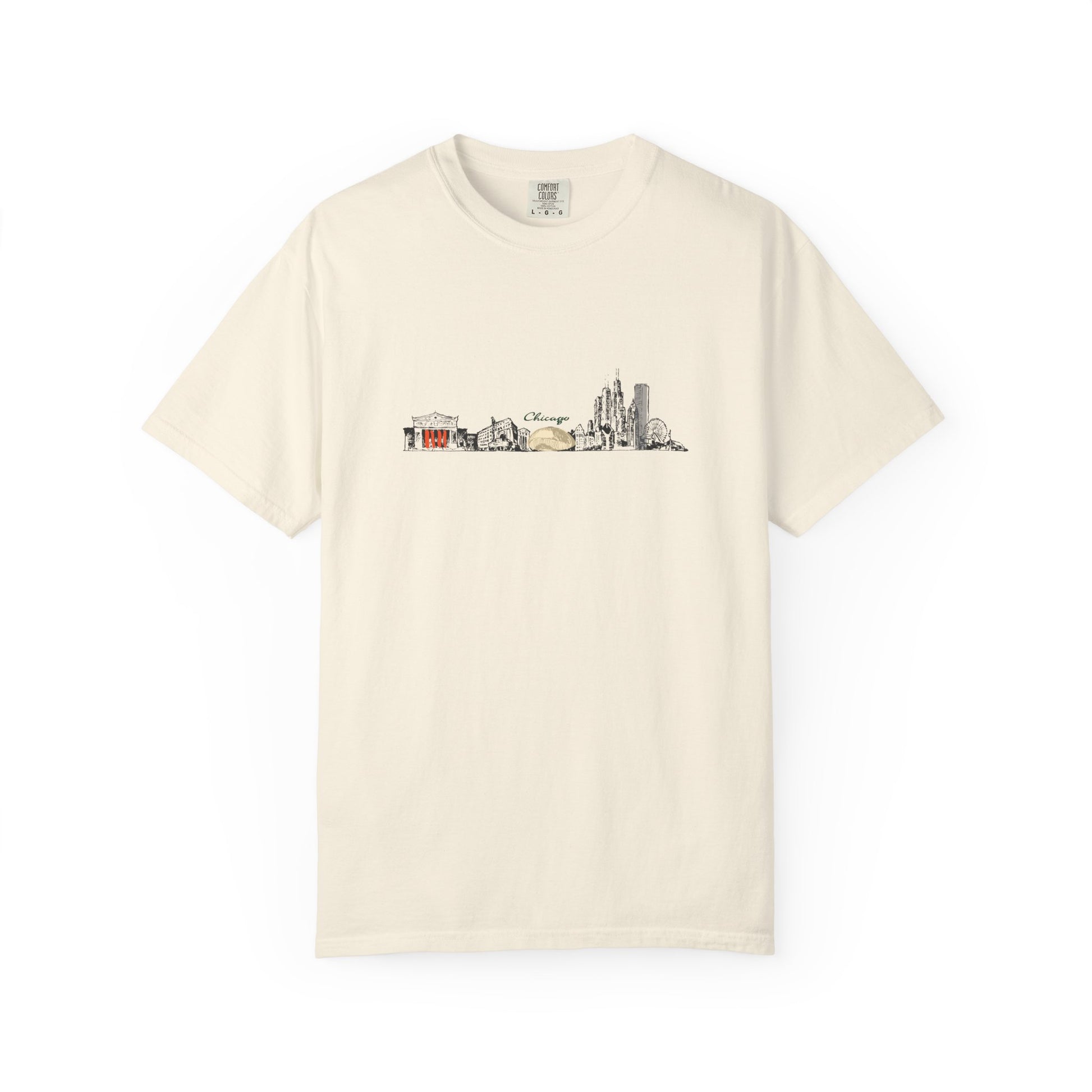 City Skyline T-Shirt — Minimal Watercolor Landmarks Tee