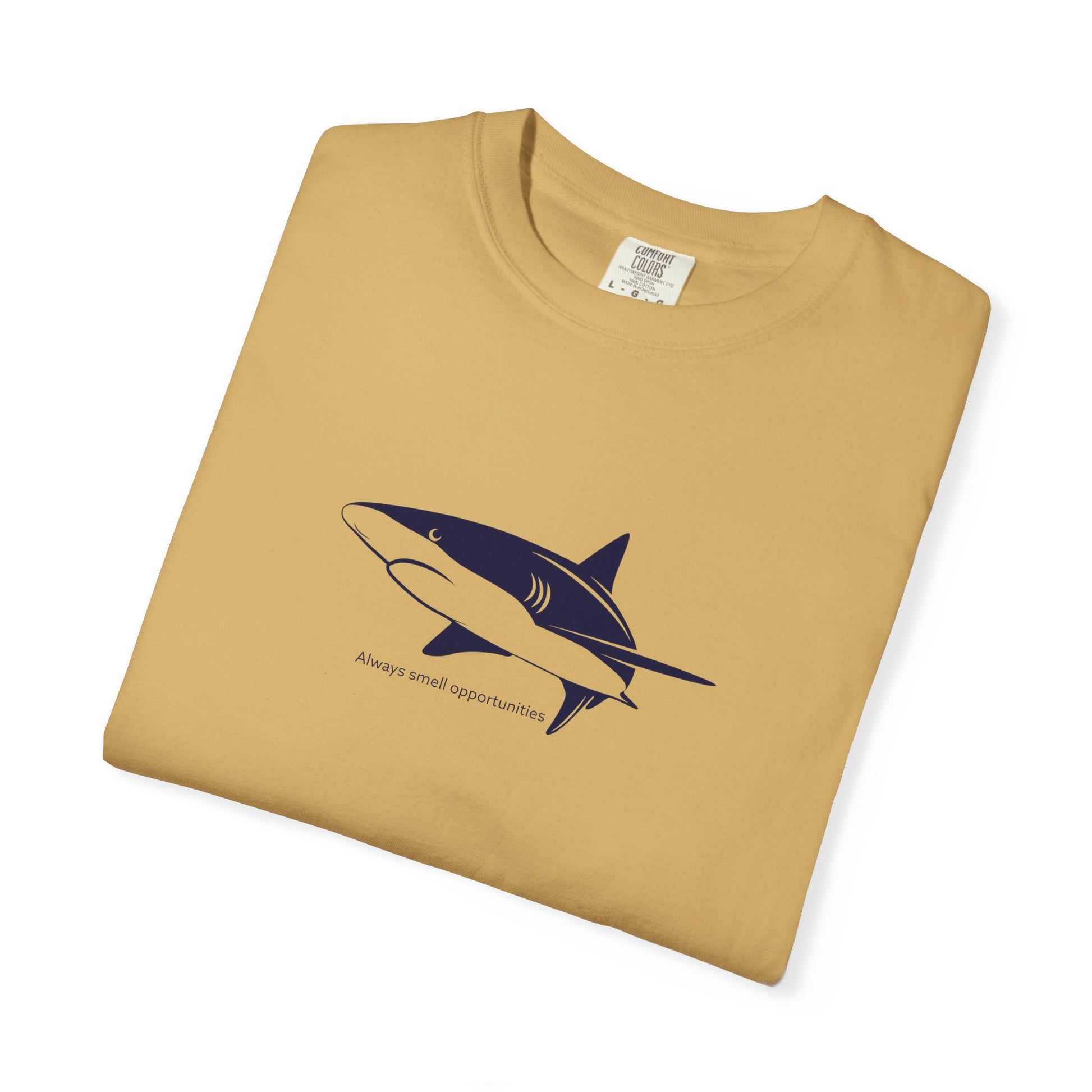 Shark Outline Tee — Minimalist Surf & Ocean Graphic T-Shirt