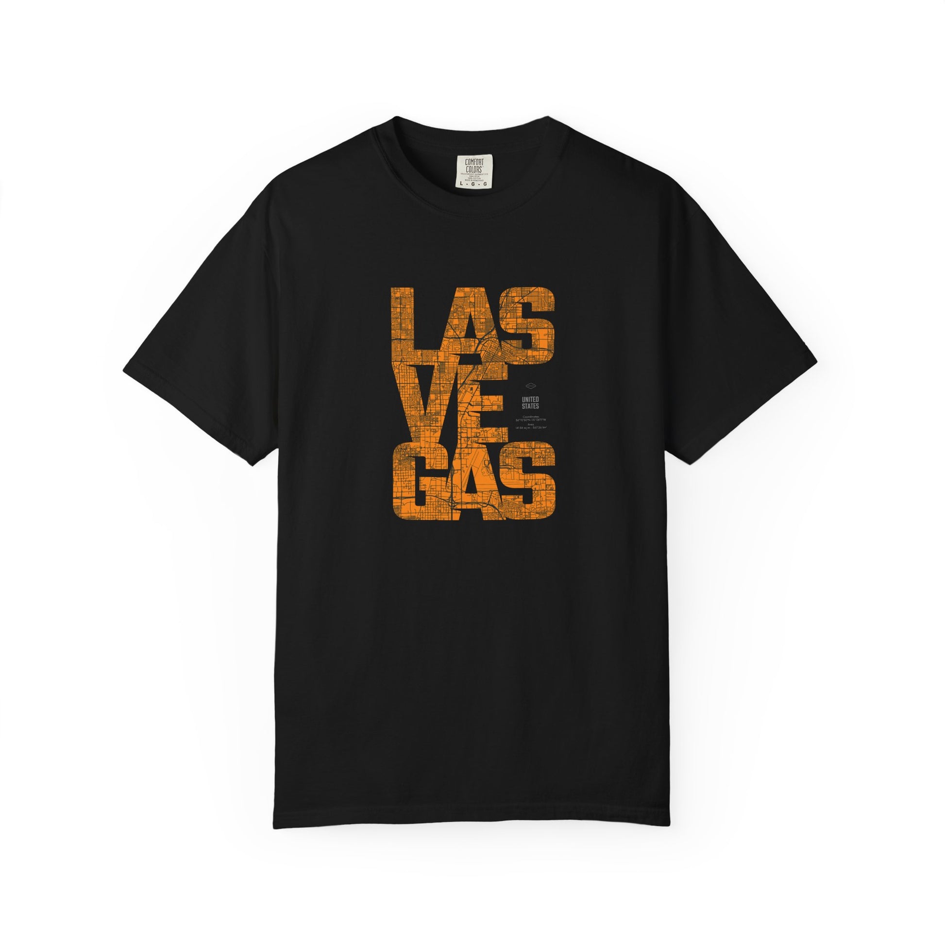 Las Vegas Vintage Text T-Shirt — Retro Desert Casino Tee