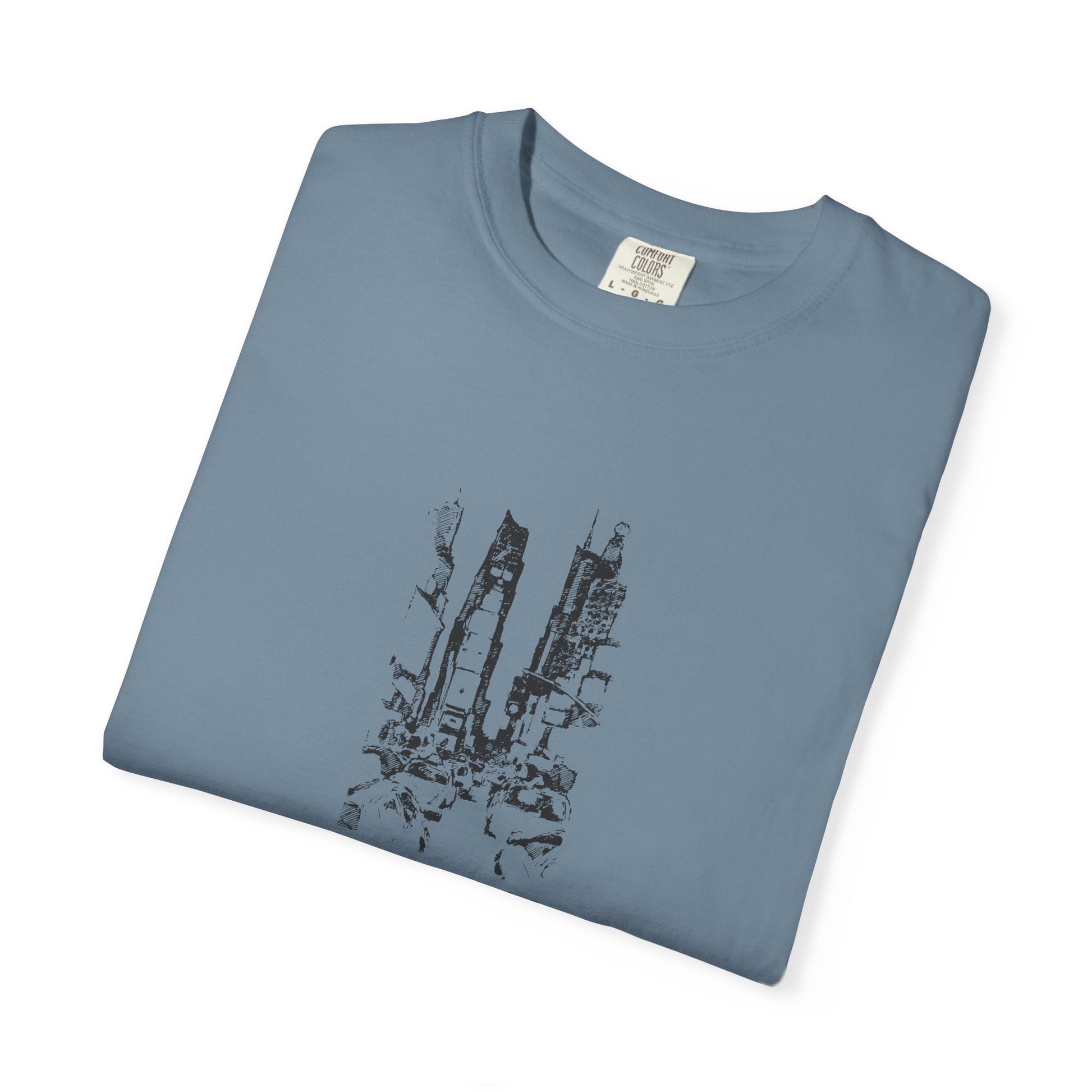 T-Shirt — Minimal Desert Cactus Sketch Tee (I Paint Smallcaps)