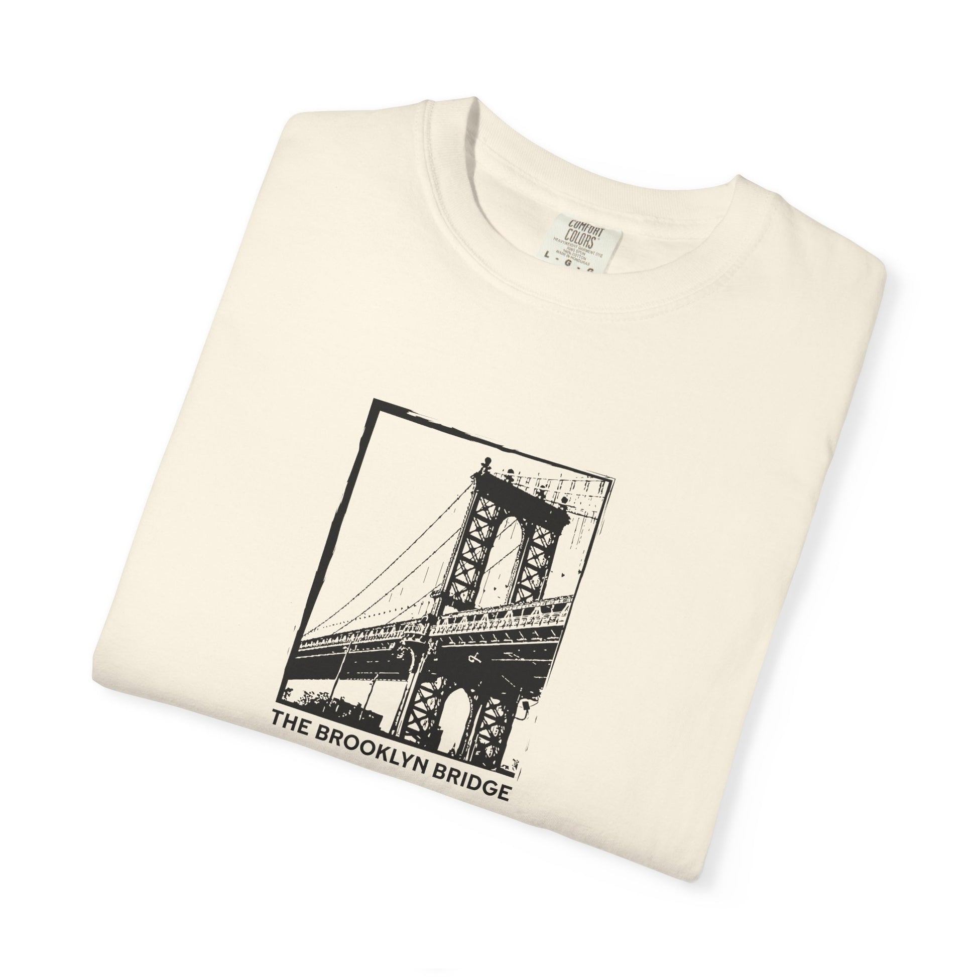 Brooklyn Bridge Sketch T-Shirt — Vintage Cityscape Tee