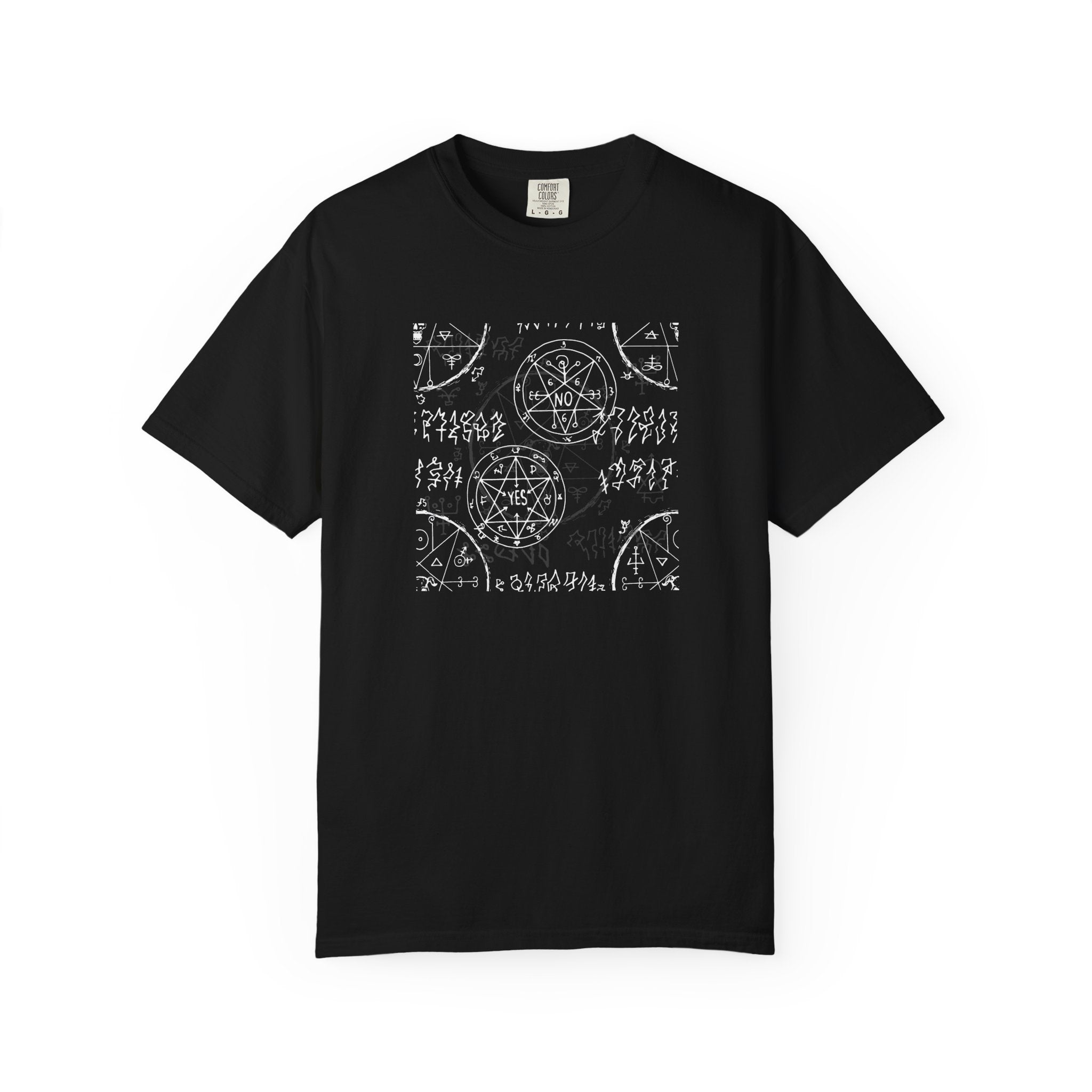 Black t-shirt with 'Not a Hero Clothing Co' logo on a white background