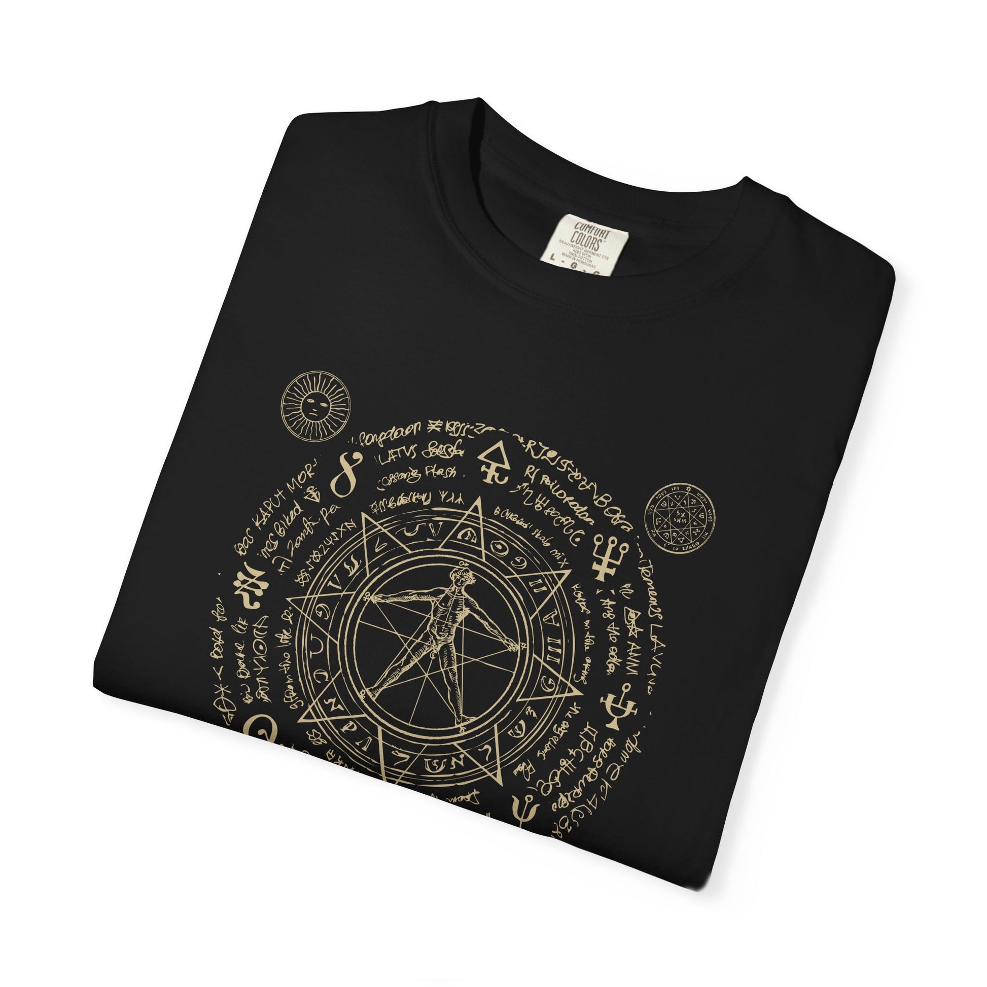 Alchemy Circle T-Shirt — Vintage Occult Symbol Tee