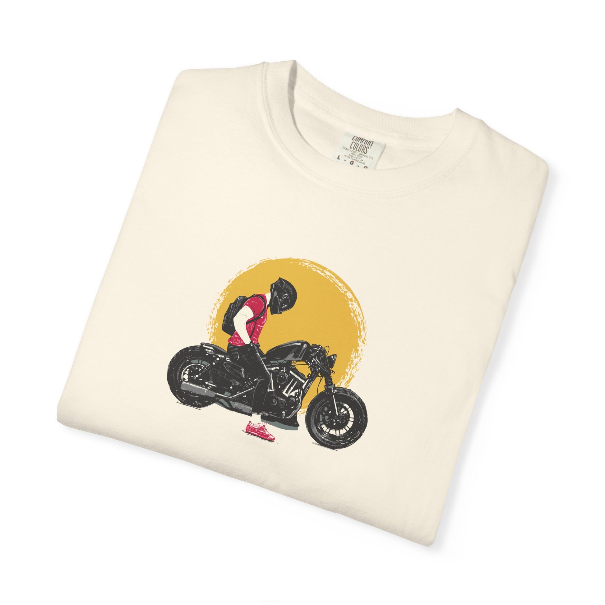 Motorcycle Sunset T-Shirt — Vintage Biker Graphic
