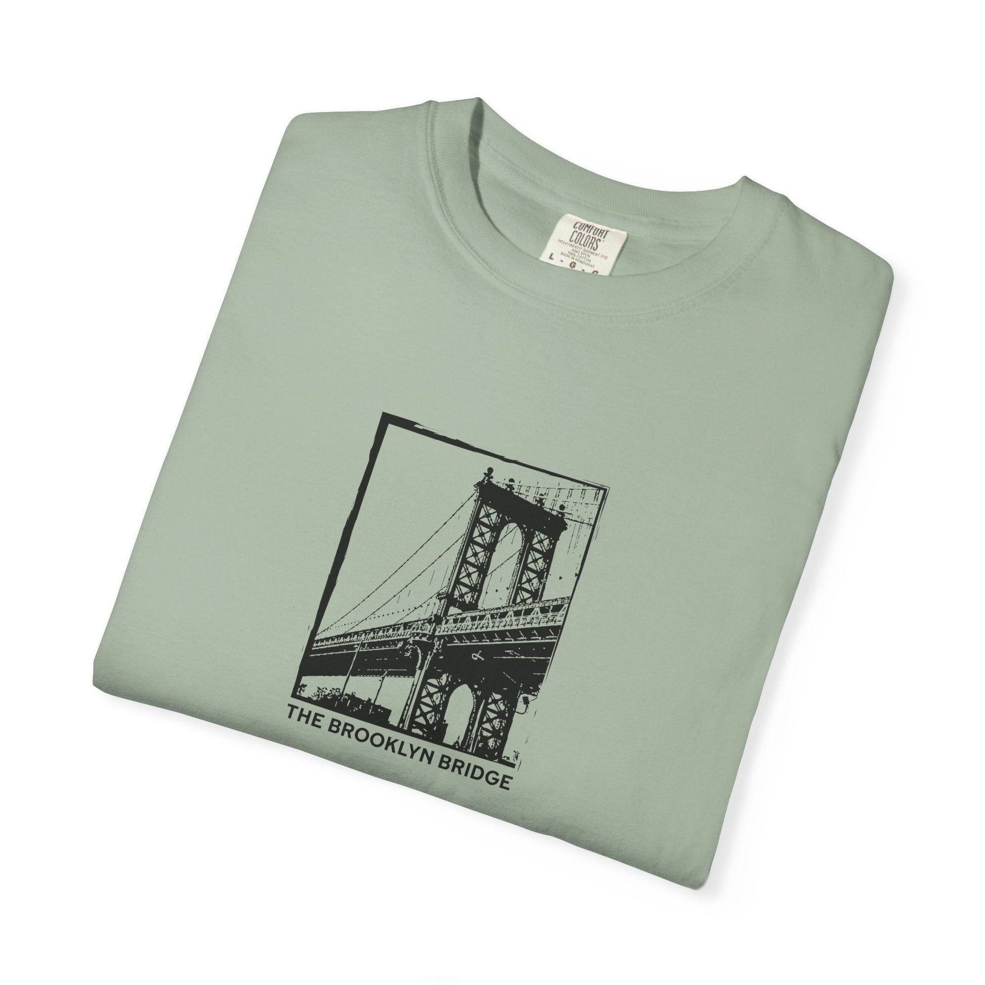 Brooklyn Bridge Sketch T-Shirt — Vintage Cityscape Tee