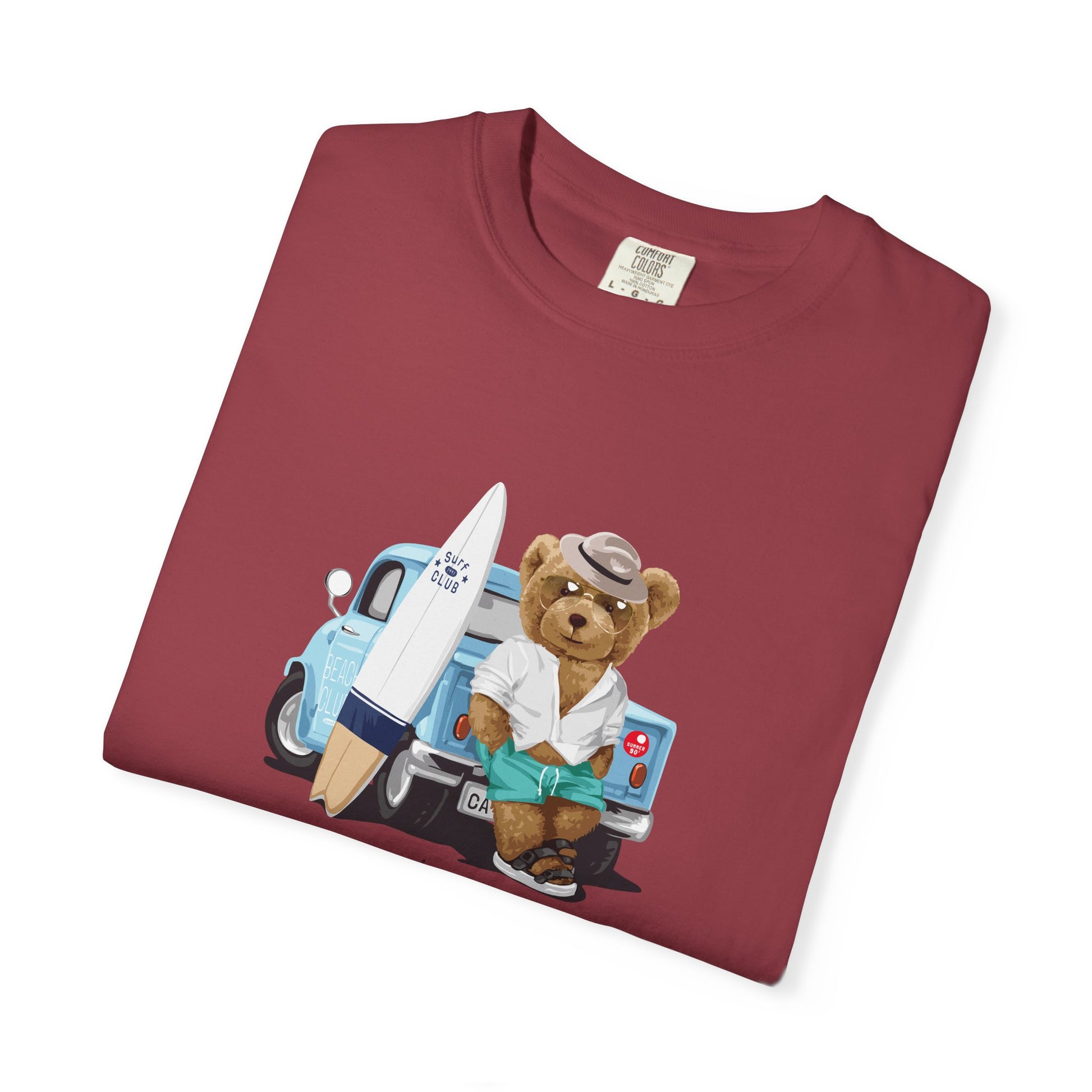 Bear Vacation Graphic T-Shirt — 'Holidays' Cute Teddy with Camper Lifestyle