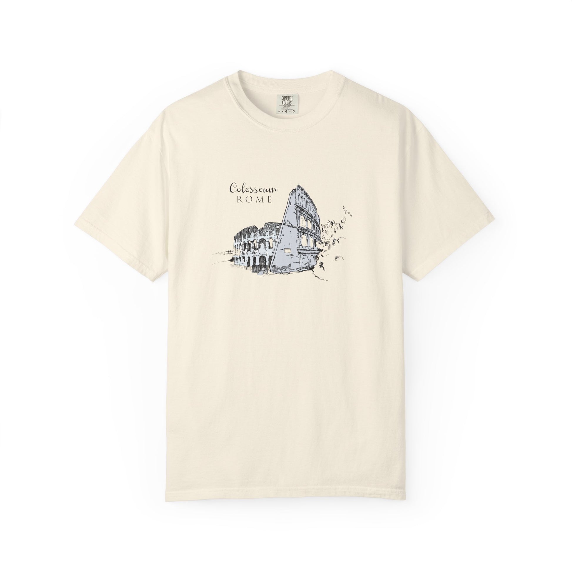 Rome Colosseum Sketch T-Shirt — Vintage Travel Tee world
