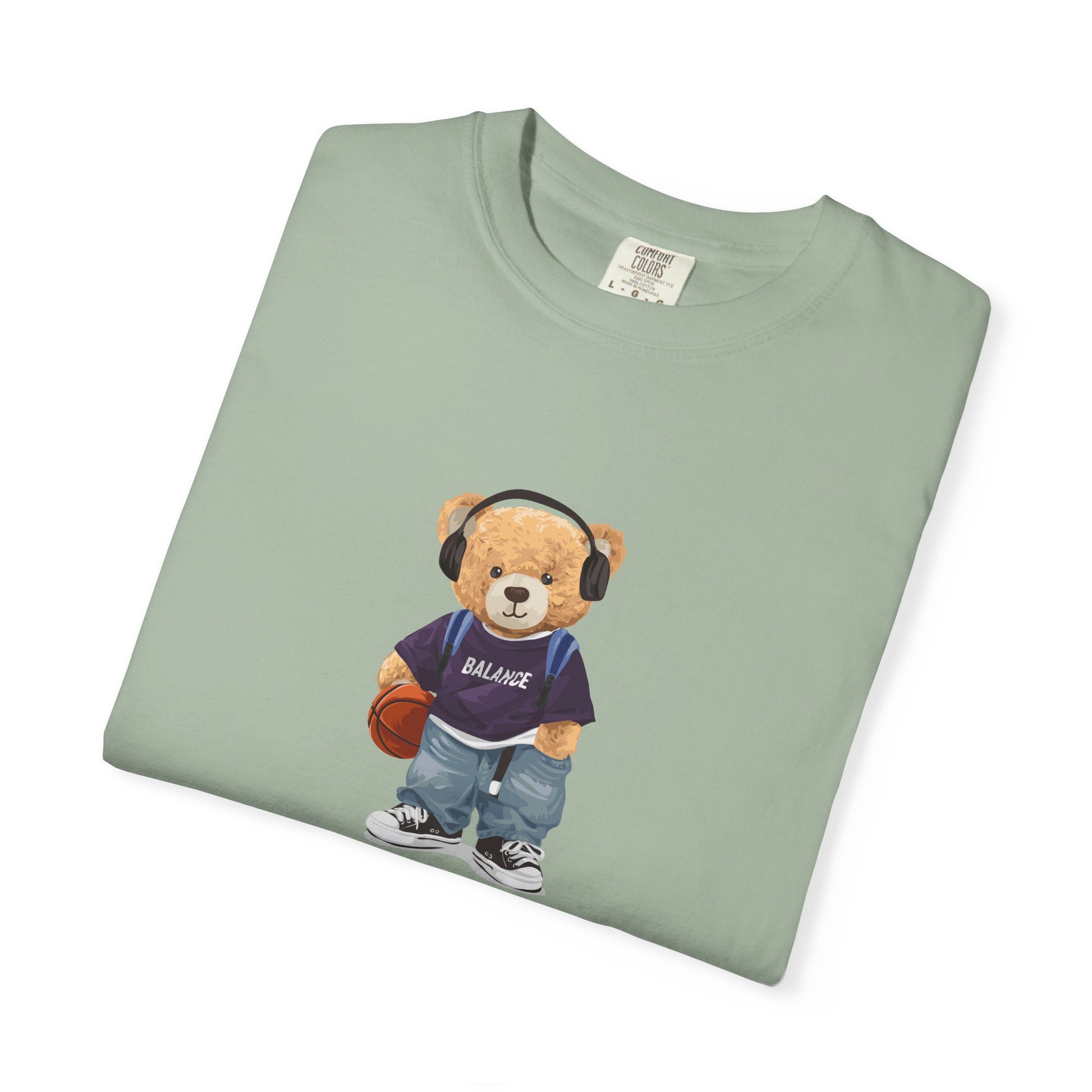 Teddy Bear Basketball Tee - Bear Graphic T-Shirt