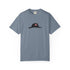 Napoleon bicorne hat graphic t-shirt minimal historical design on blue tee