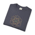 Folded gray t-shirt with a surf logo 