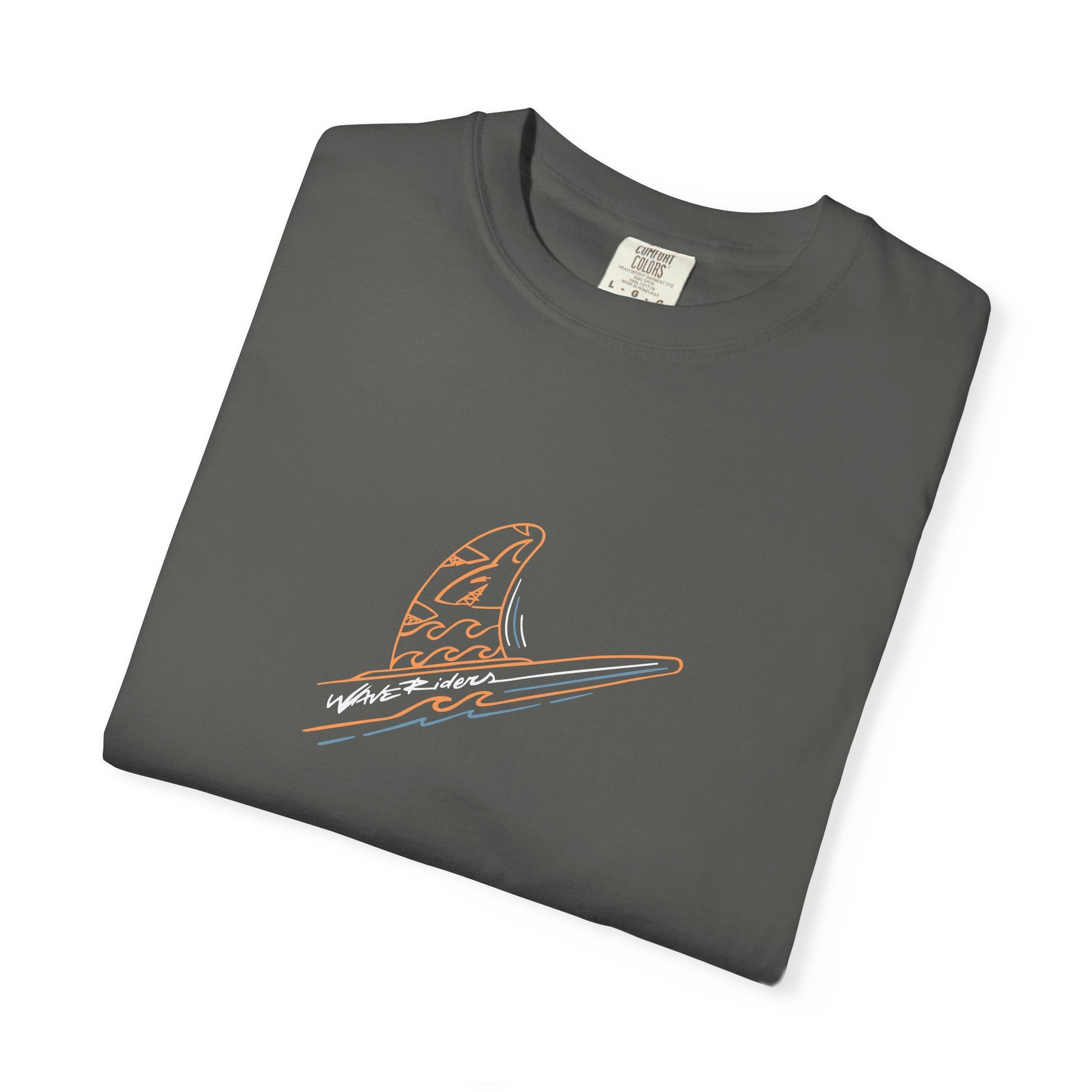 Minimal Surfboard Fin Graphic T-Shirt | Wave Rider Design