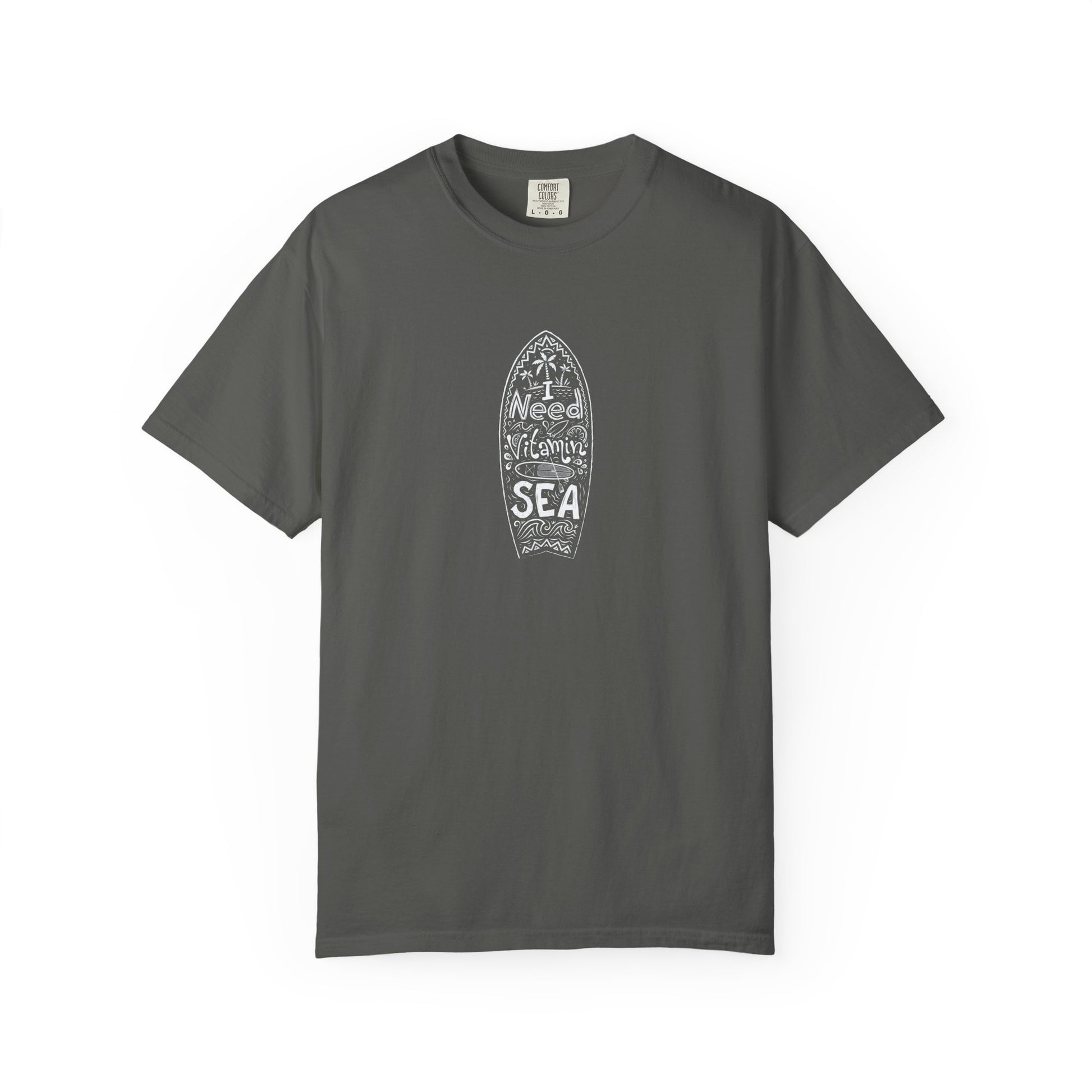Gray t-shirt with surf logo 