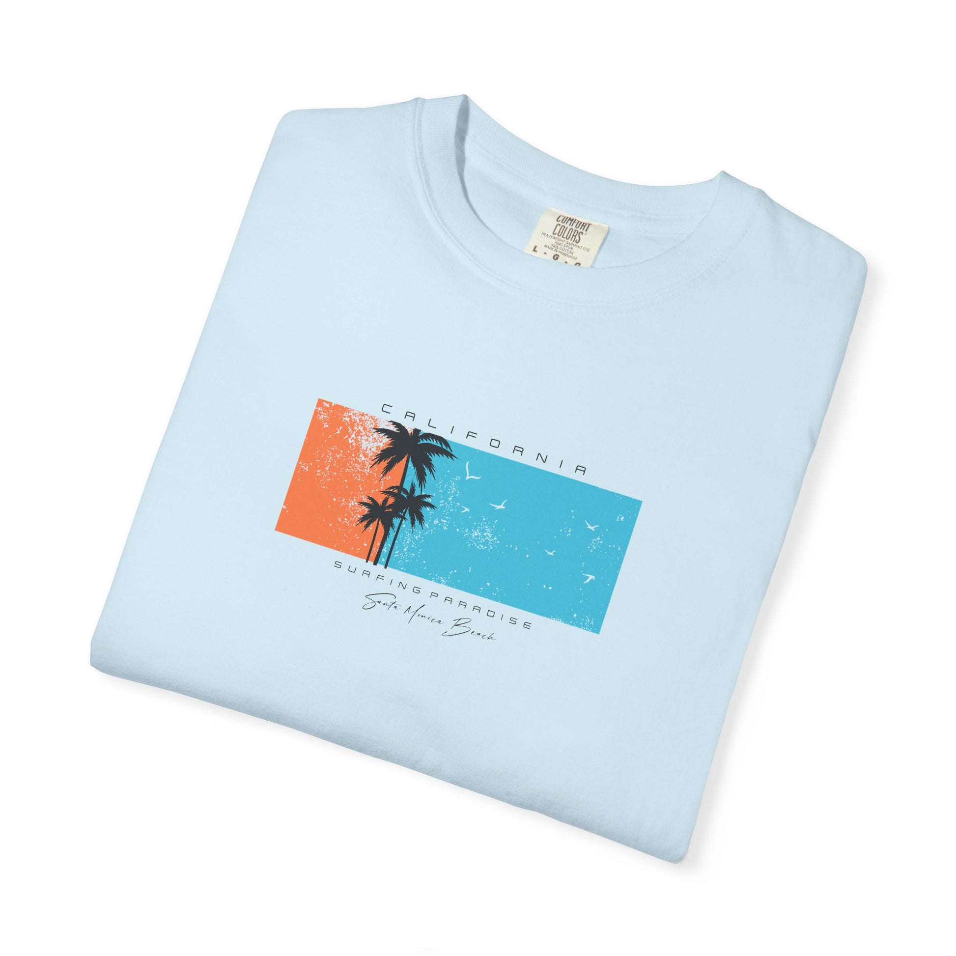 Vintage Palm Sunset T-Shirt — 'Stay Salty' Beach Graphic Tee