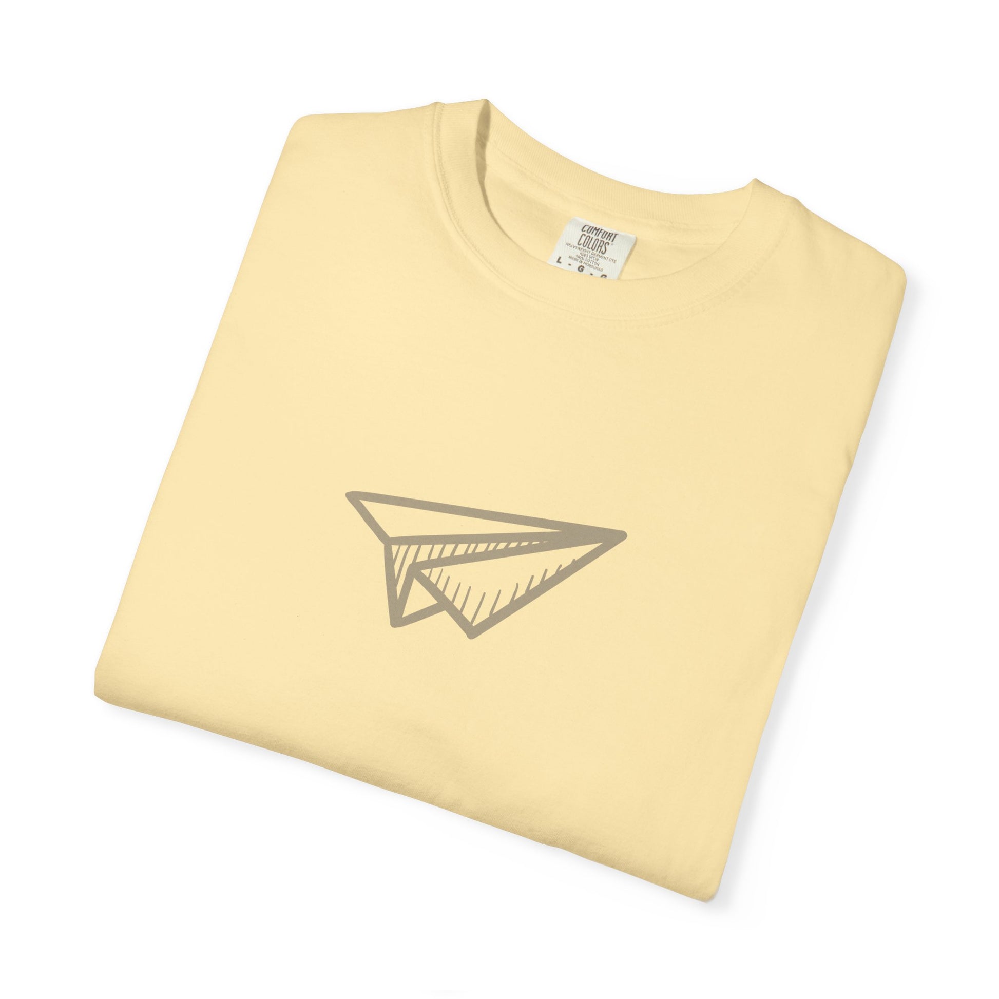 Paper Airplane Graphic T-Shirt – Minimalist Retro Plane Tee