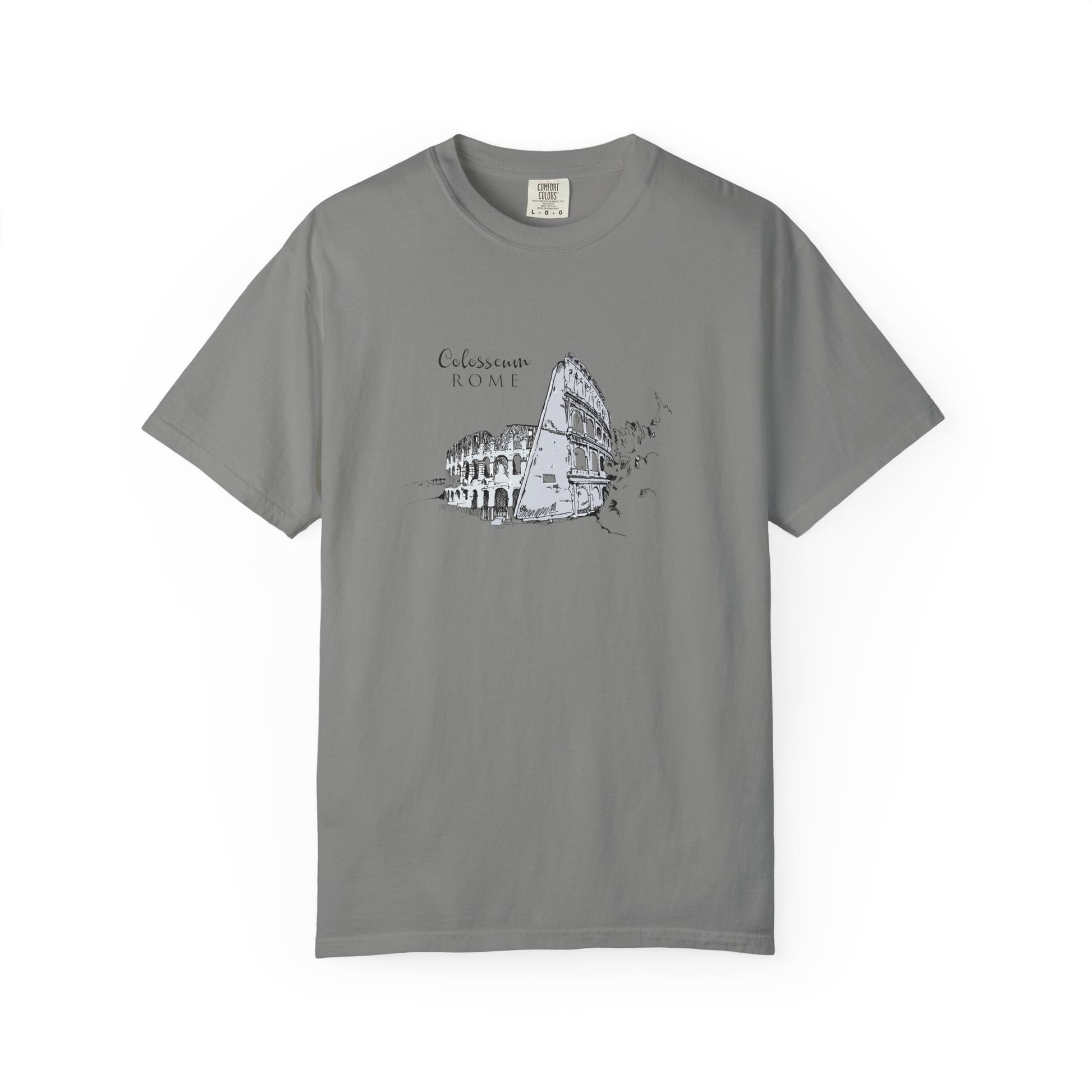 Rome Colosseum Sketch T-Shirt — Vintage Travel Tee world