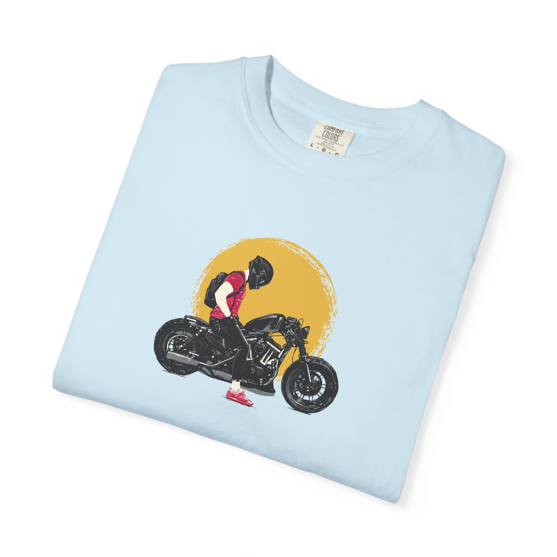 Motorcycle Sunset T-Shirt — Vintage Biker Graphic