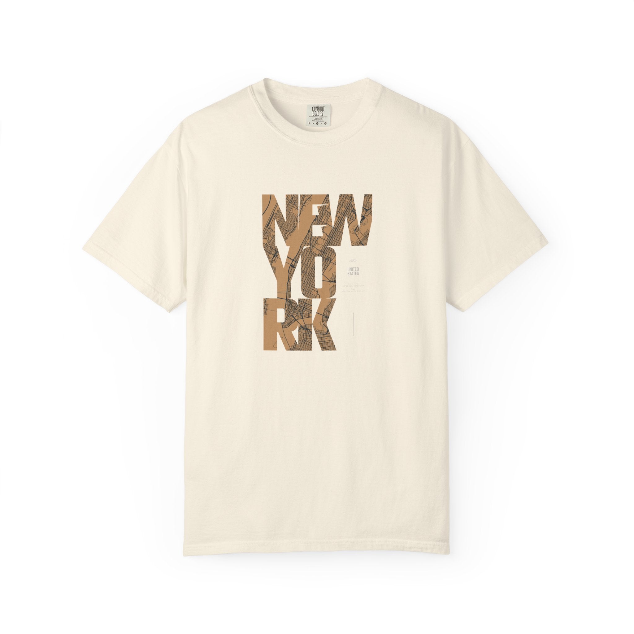 New York Woodgrain T-Shirt — Urban City Typography Tee