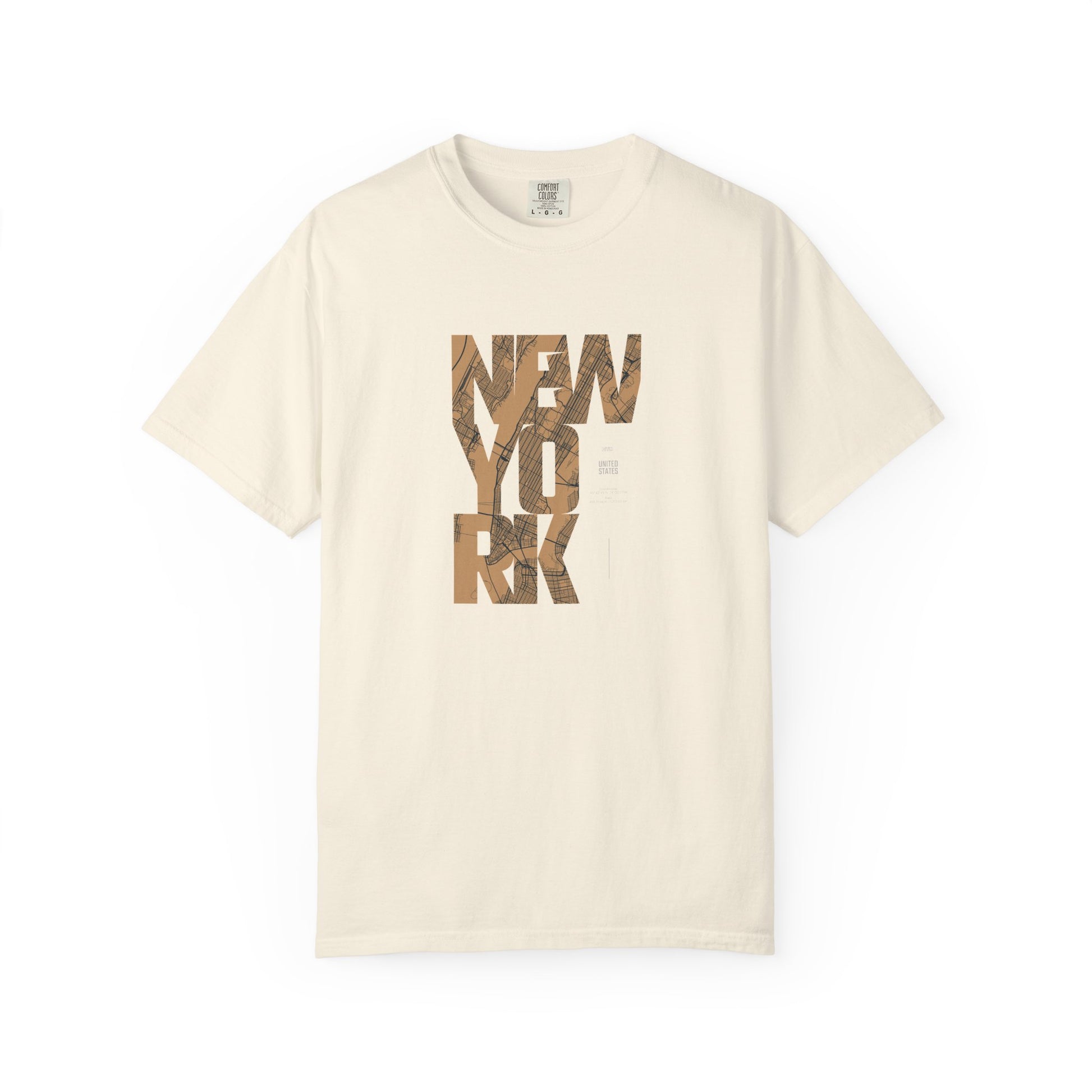 New York Woodgrain T-Shirt — Urban City Typography Tee