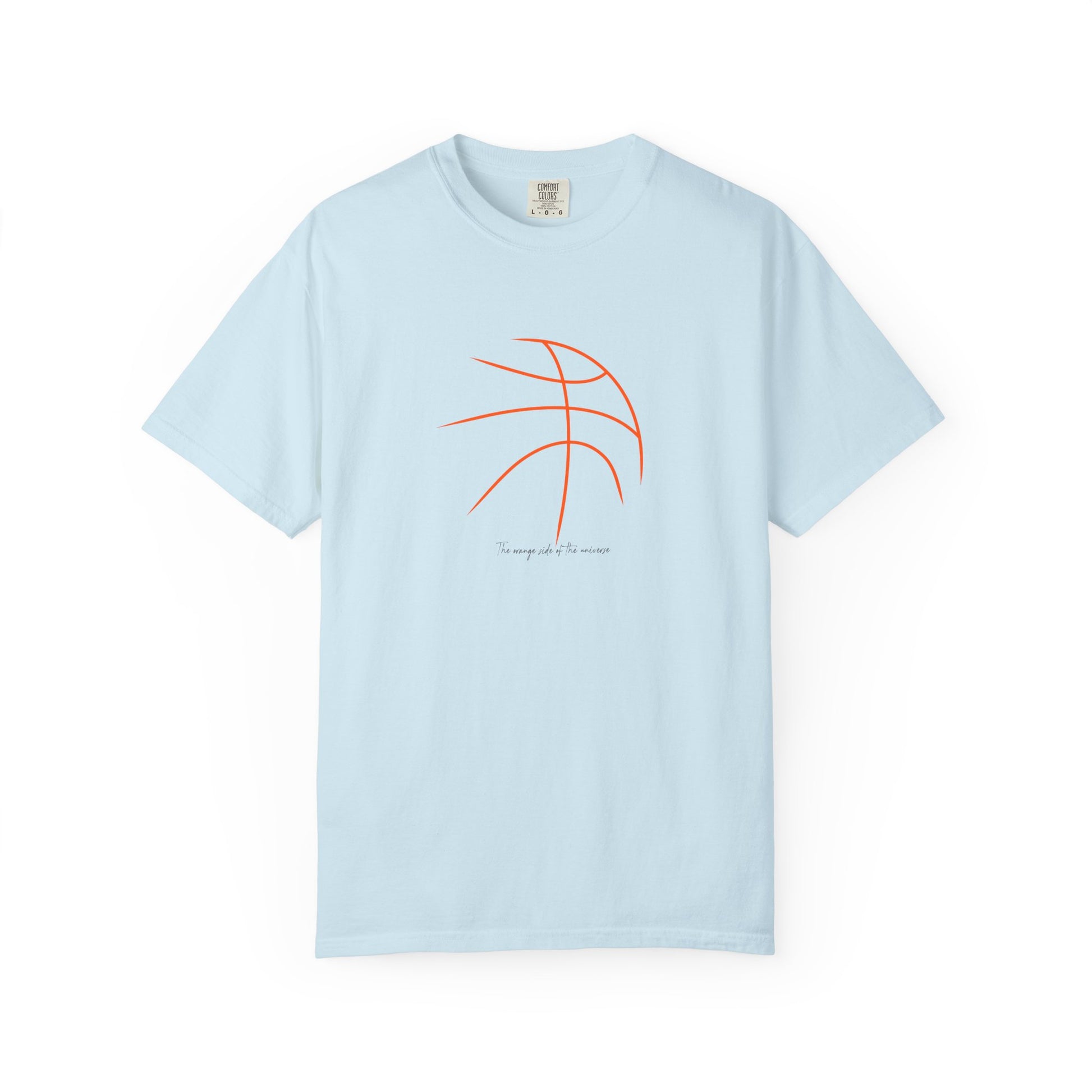 Basketball Outline T-Shirt — Minimal Line Art "Love of the Game" Sport