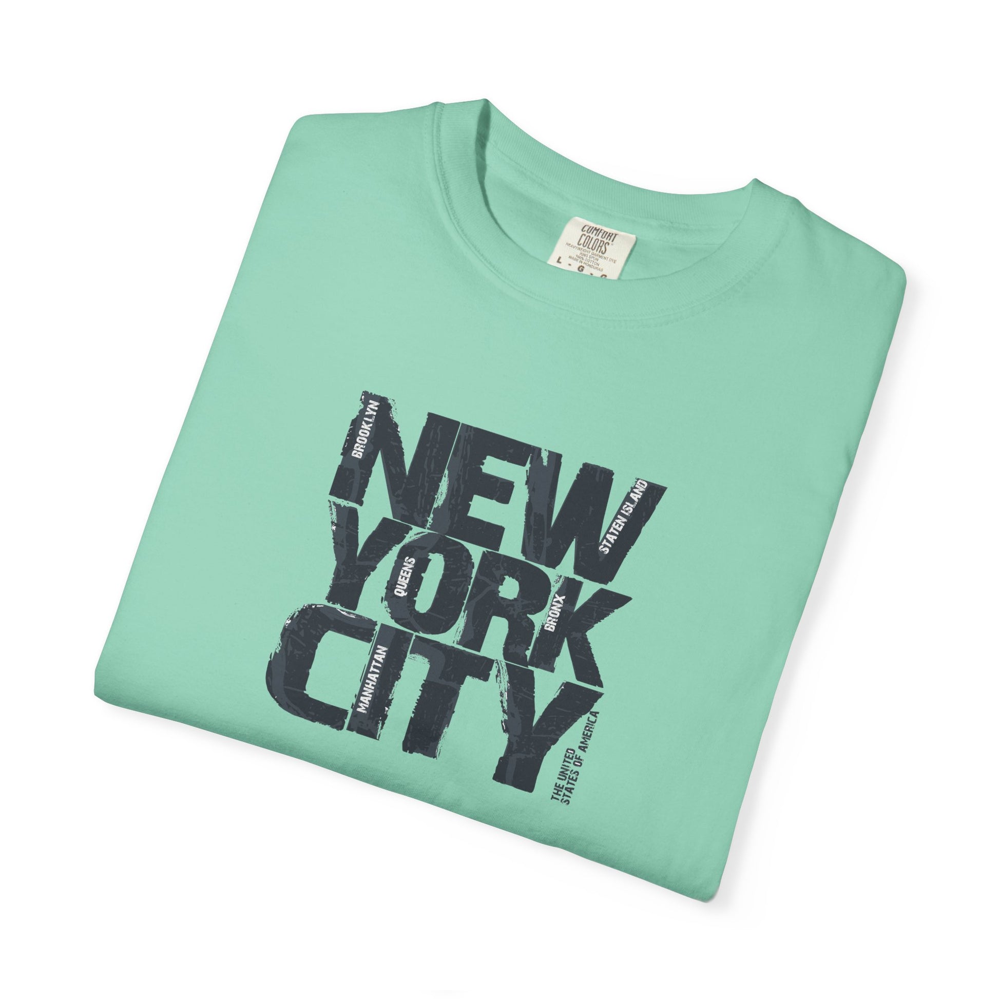 New York City Block Print T-Shirt Printify
