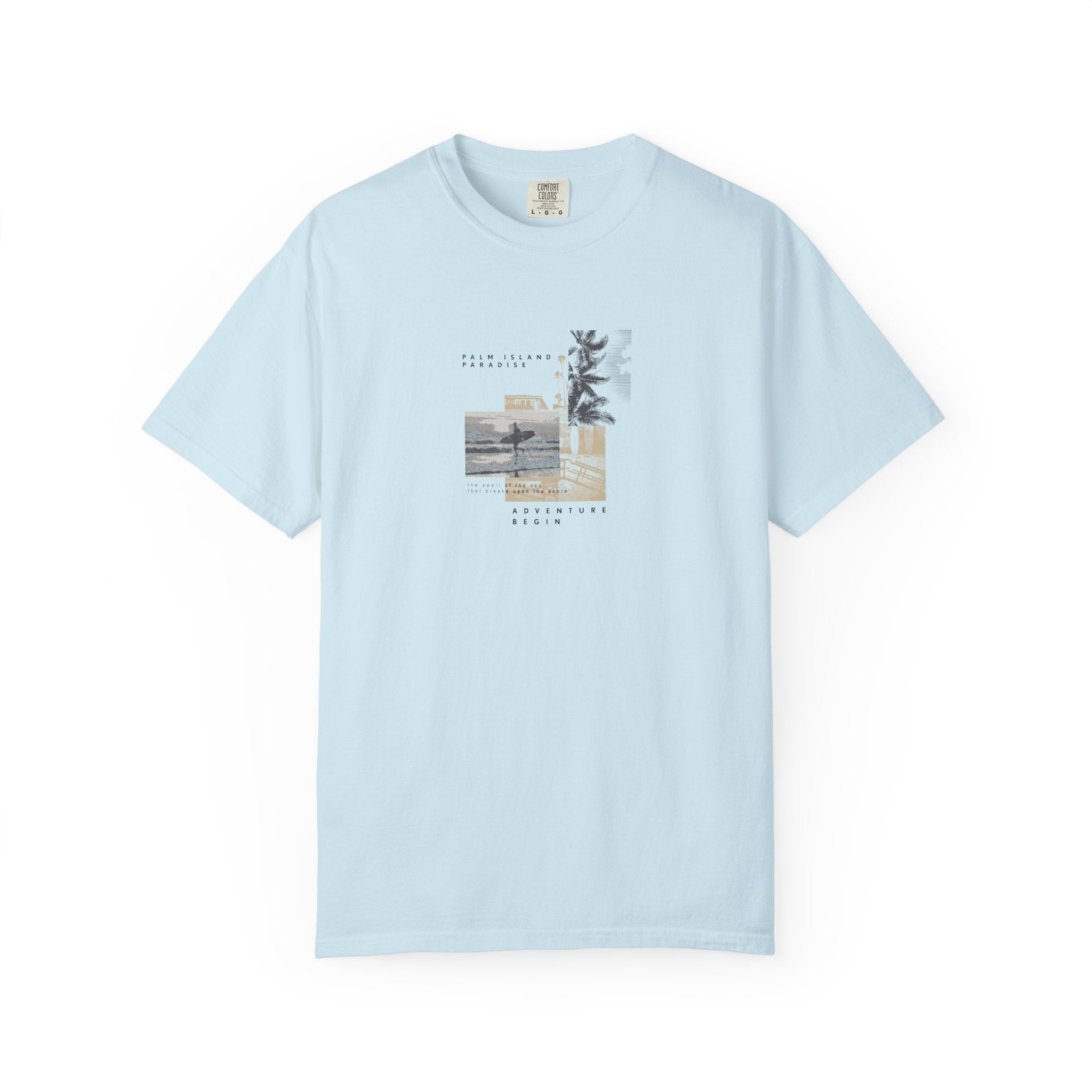 Graphic Tee - Coastal Collage "Take It Easy" Shirt