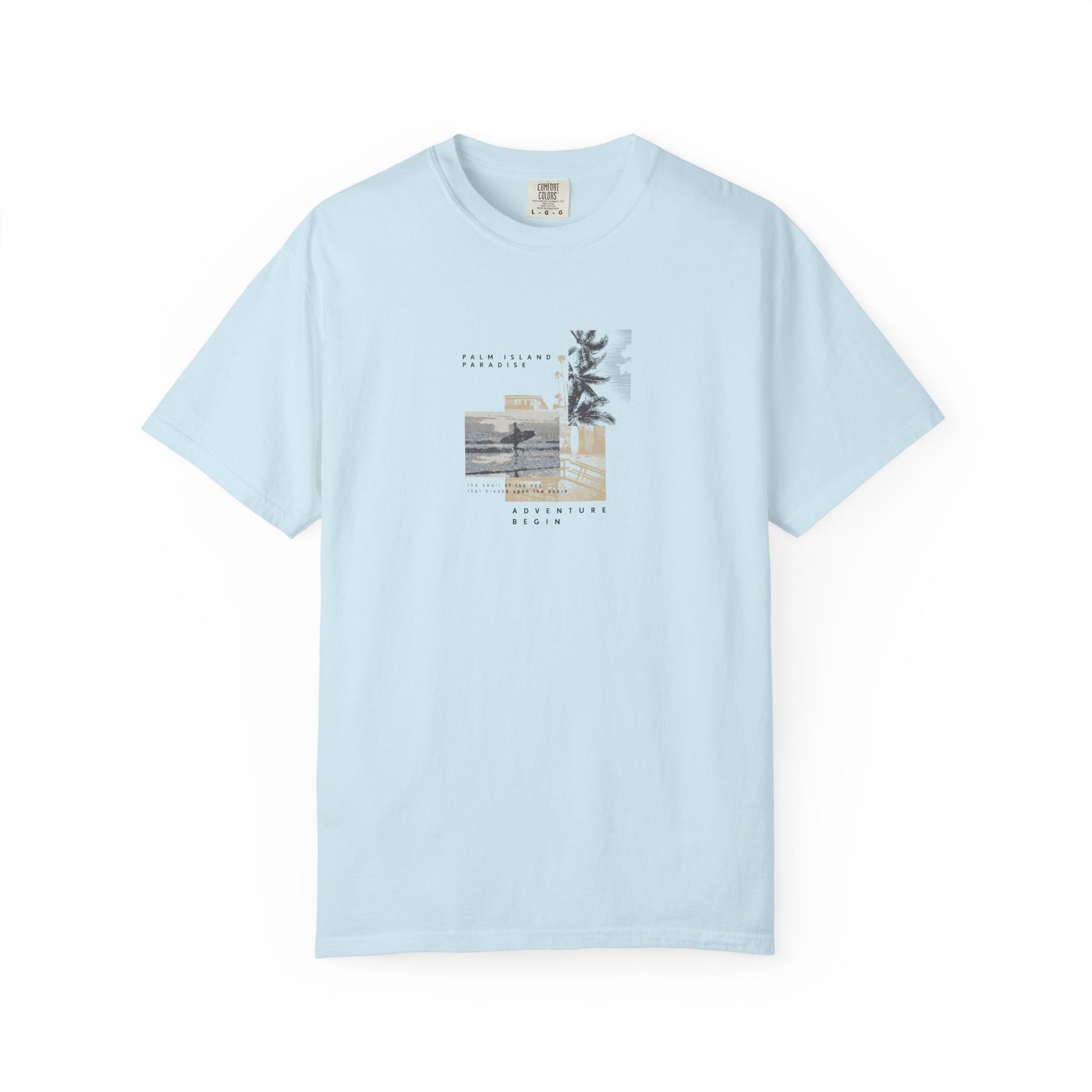 Graphic Tee - Coastal Collage "Take It Easy" Shirt