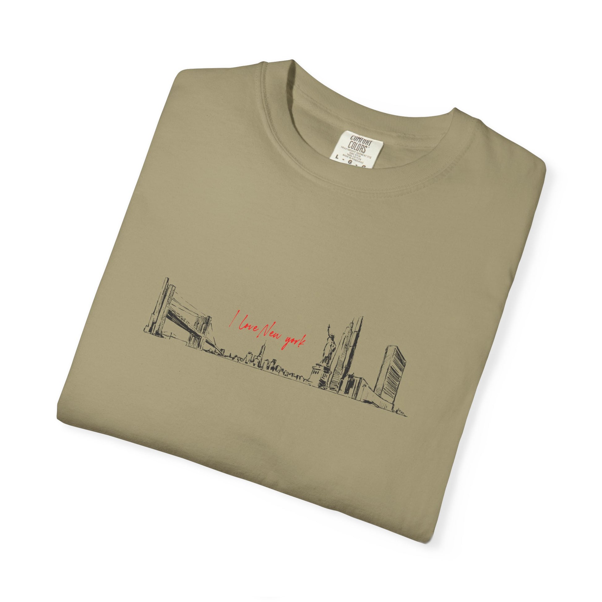 City Skyline Sketch T-Shirt — "wish you were here" Minimal Graphic Tee