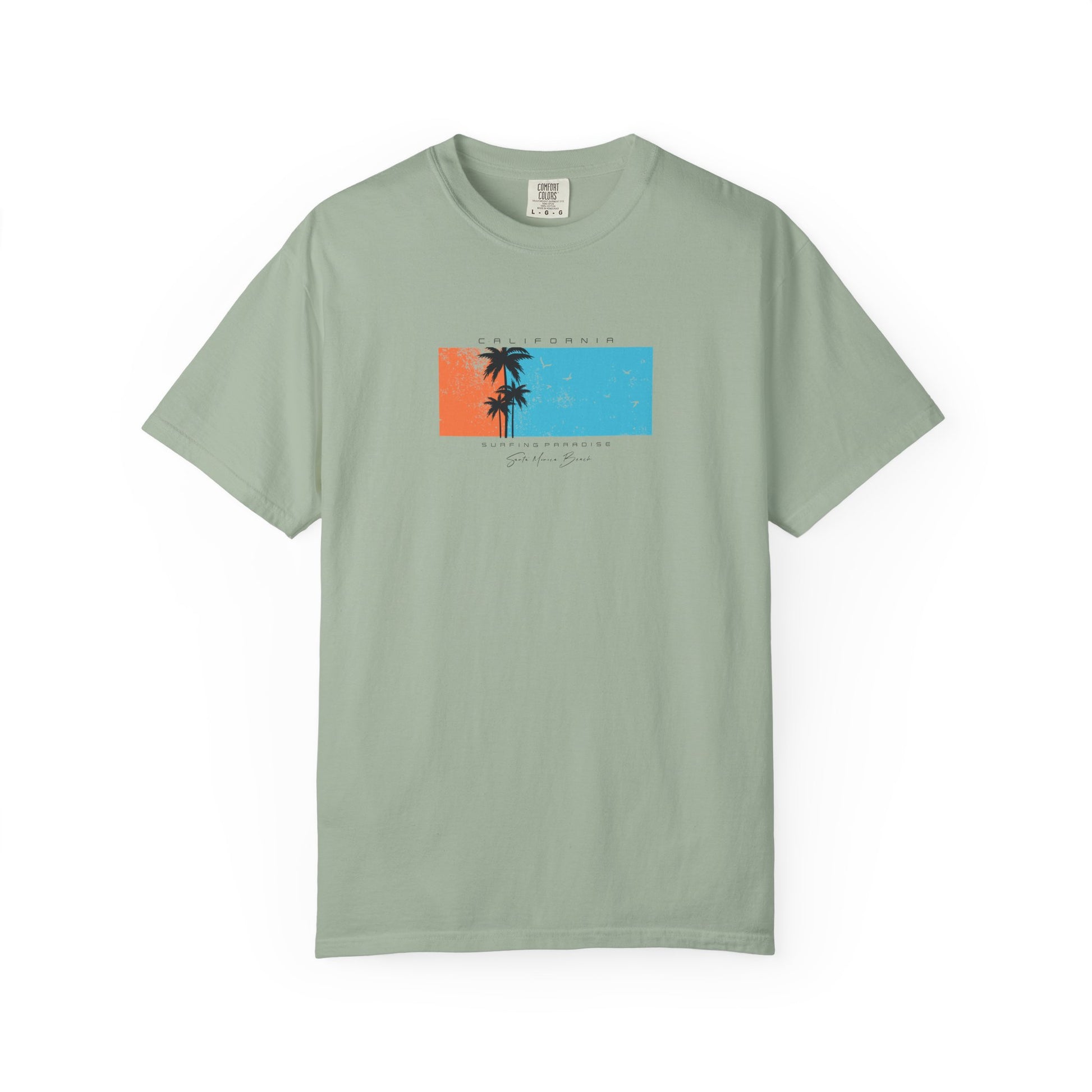 Vintage Palm Sunset T-Shirt — 'Stay Salty' Beach Graphic Tee