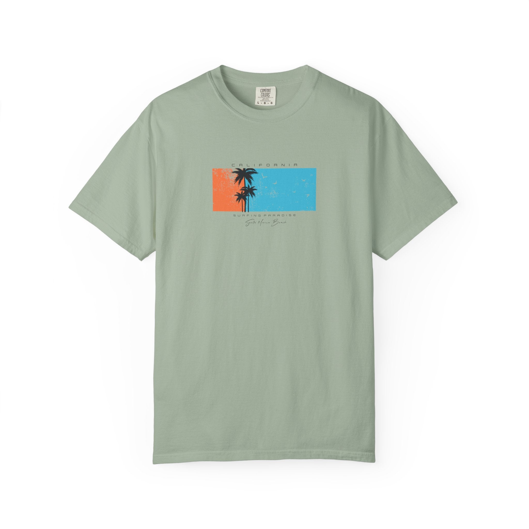 Vintage Palm Sunset T-Shirt — 'Stay Salty' Beach Graphic Tee