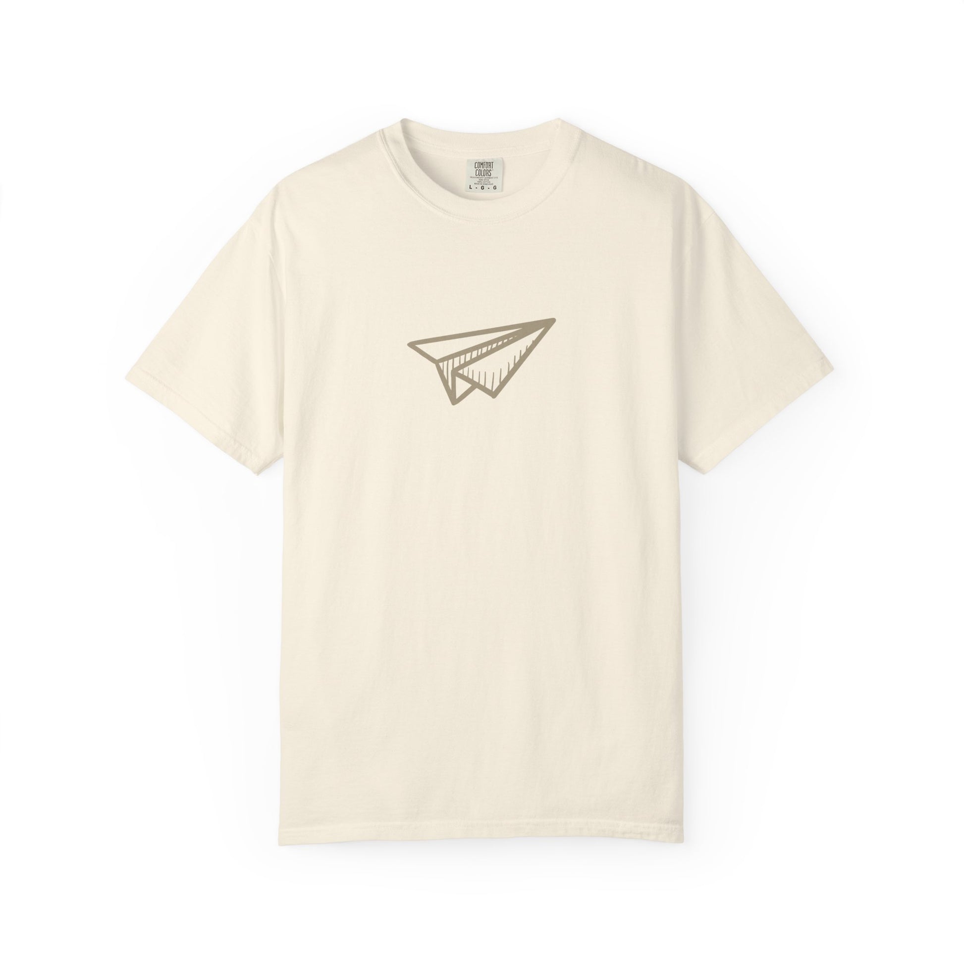 Paper Airplane Graphic T-Shirt – Minimalist Retro Plane Tee