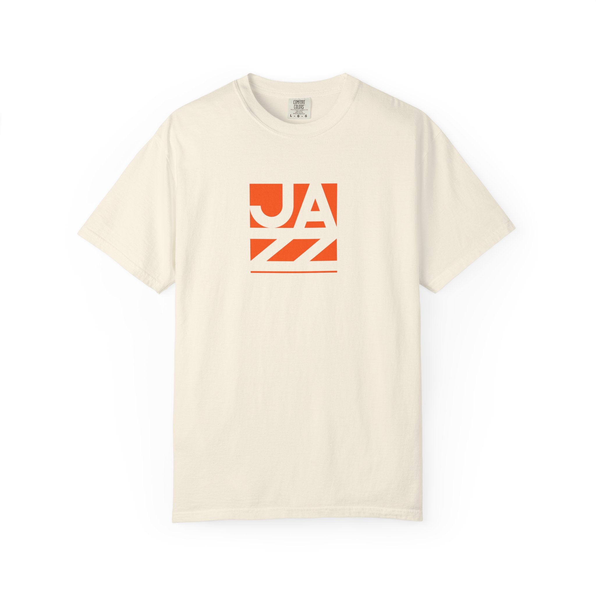 Jazz Graphic T-Shirt — Retro Orange Block Design