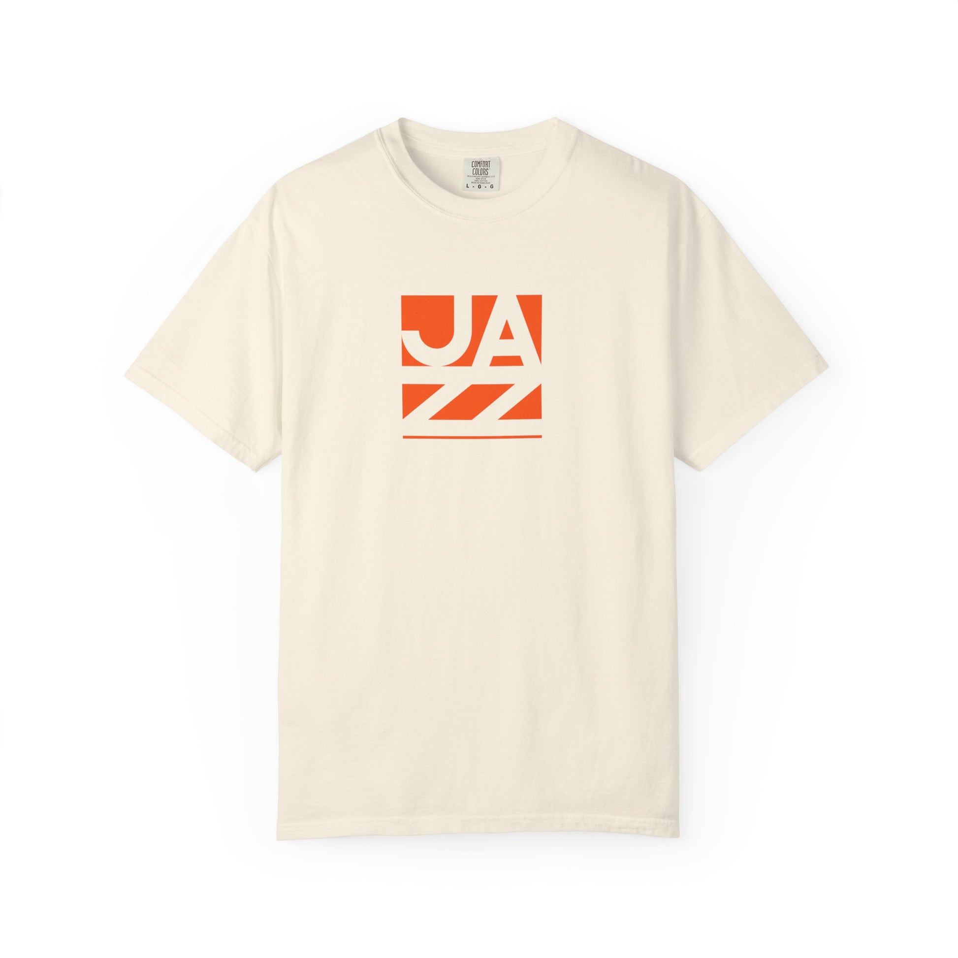 Jazz Graphic T-Shirt — Retro Orange Block Design