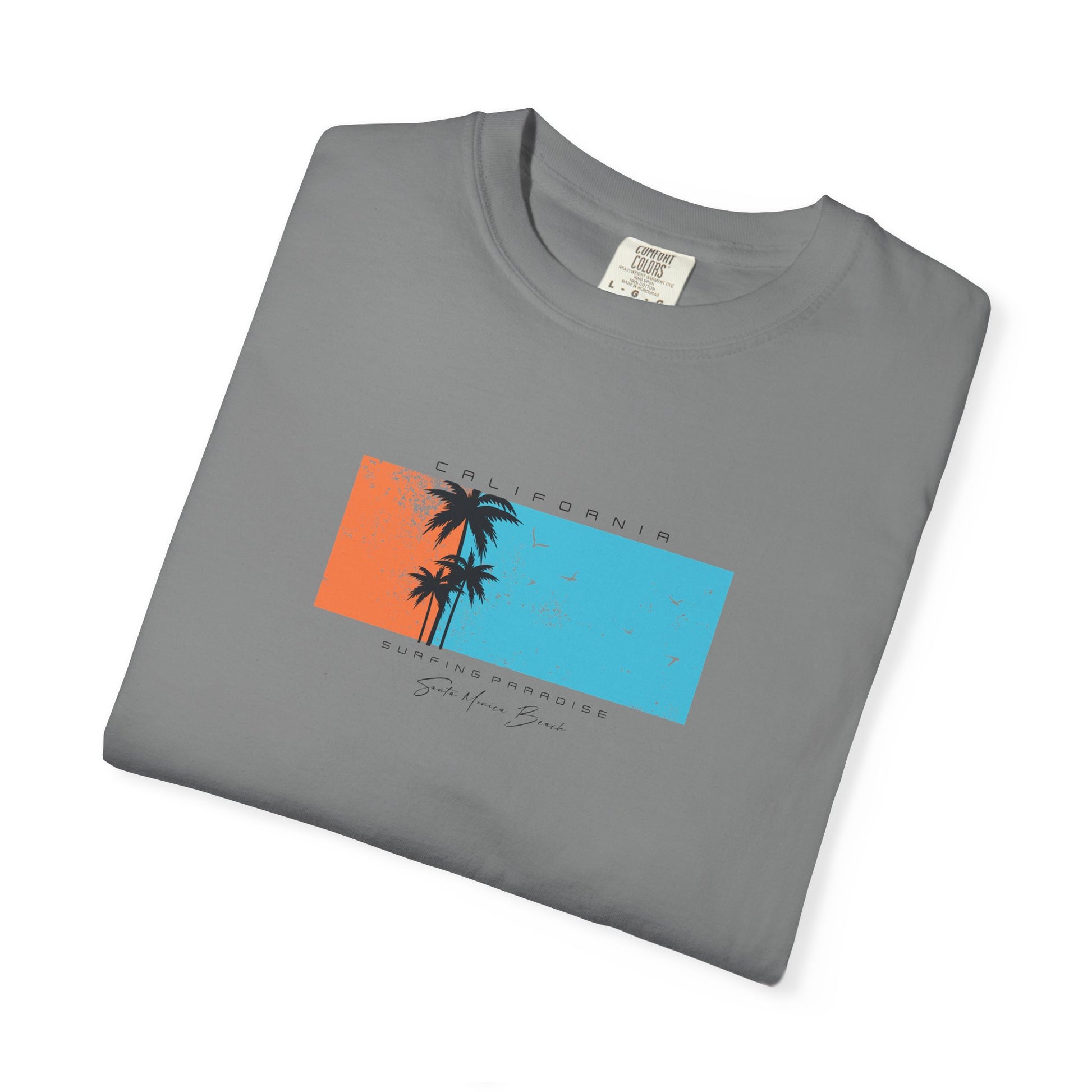 Vintage Palm Sunset T-Shirt — 'Stay Salty' Beach Graphic Tee