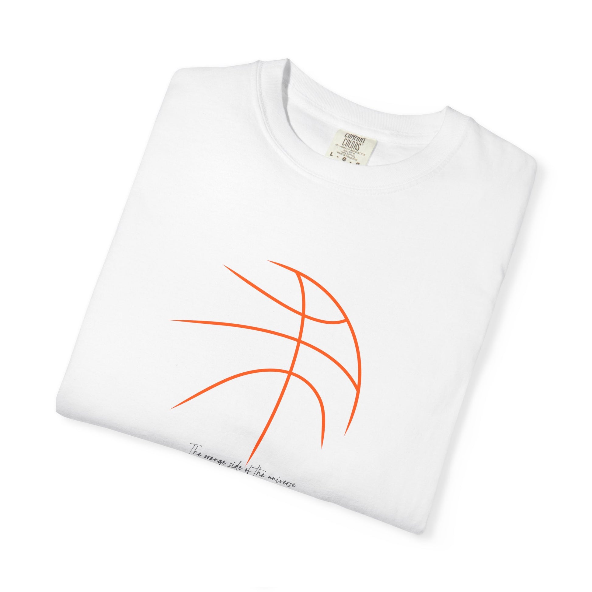 Basketball Outline T-Shirt — Minimal Line Art "Love of the Game" Sport
