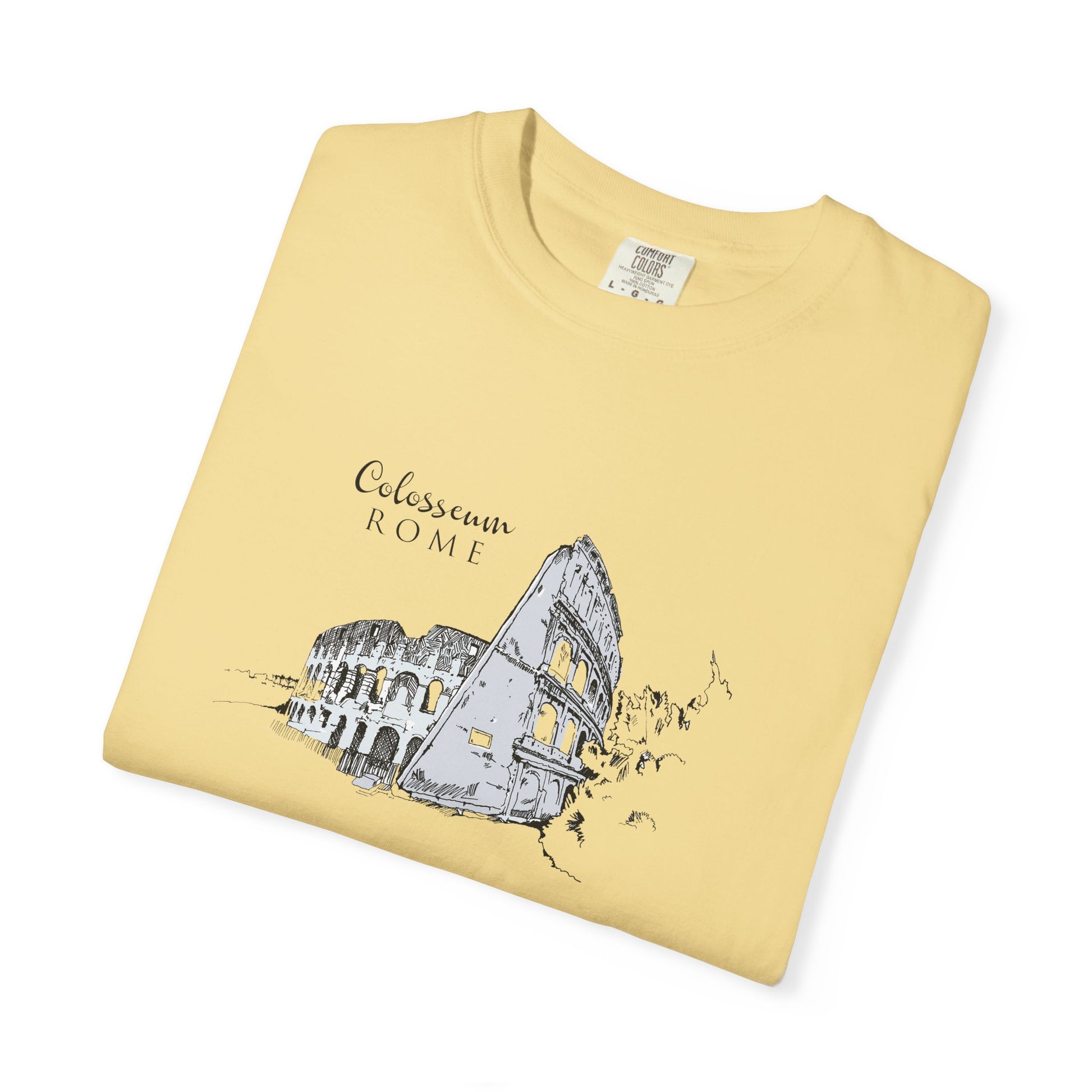 Rome Colosseum Sketch T-Shirt — Vintage Travel Tee world