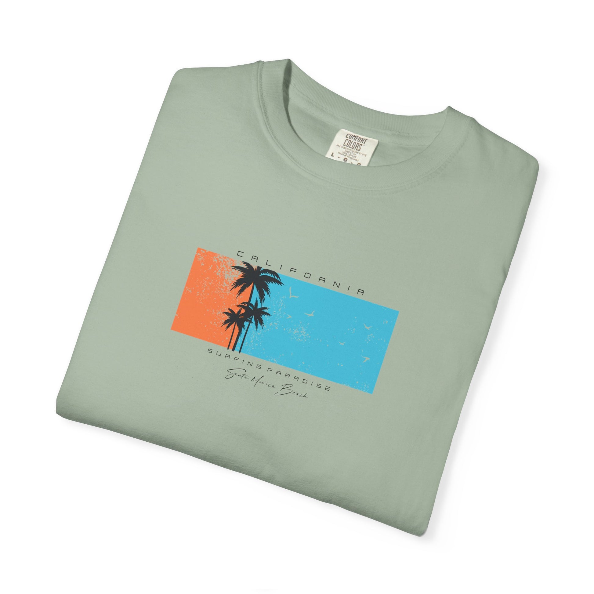 Vintage Palm Sunset T-Shirt — 'Stay Salty' Beach Graphic Tee