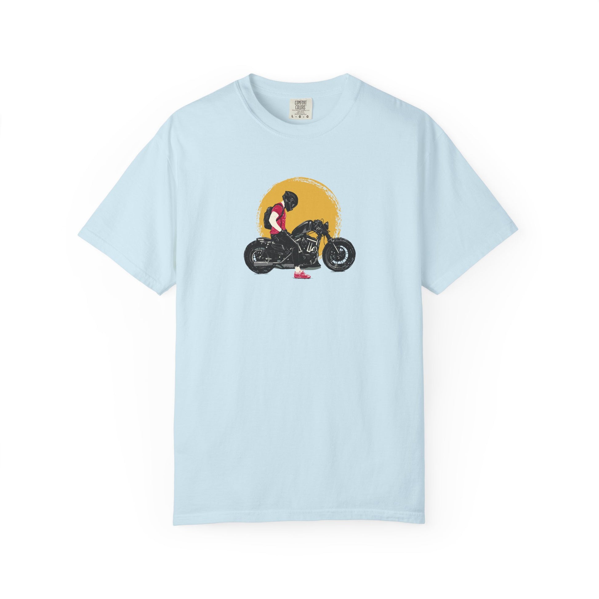 Motorcycle Sunset T-Shirt — Vintage Biker Graphic