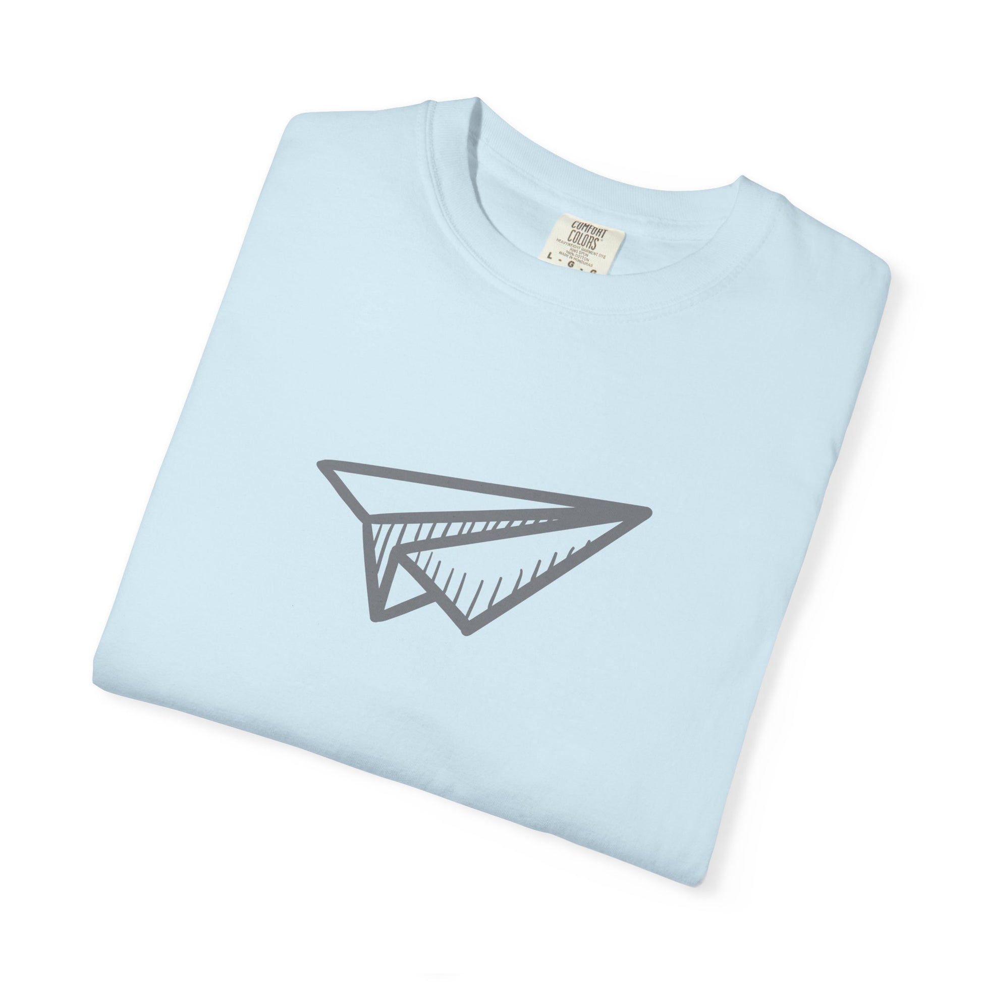 Paper Airplane Graphic T-Shirt — Minimalist Travel & Adventure Tee