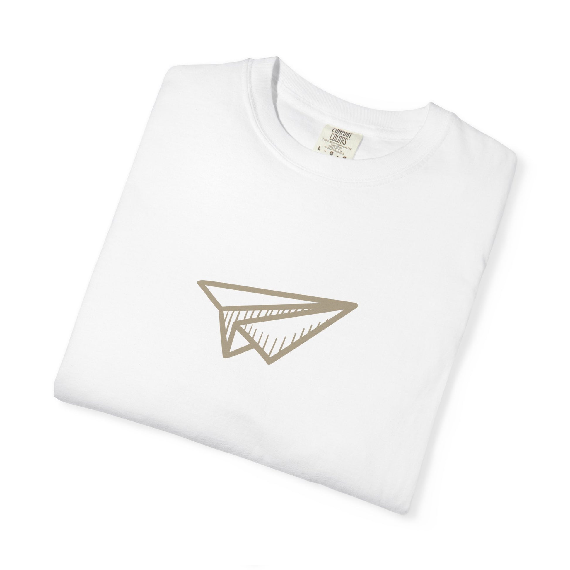 Paper Airplane Graphic T-Shirt – Minimalist Retro Plane Tee