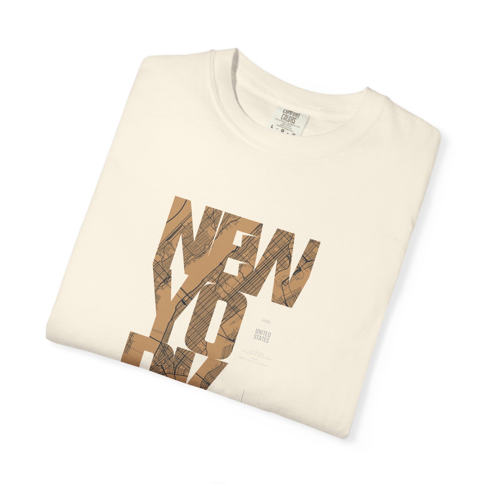 New York Woodgrain T-Shirt — Urban City Typography Tee