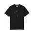 bilack t shirt-doog outline