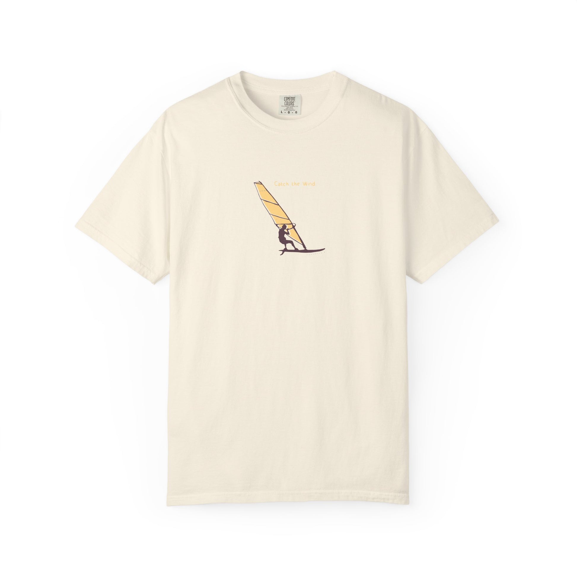Windsurfing Sunset T-Shirt — Retro Sailboard Graphic Tee