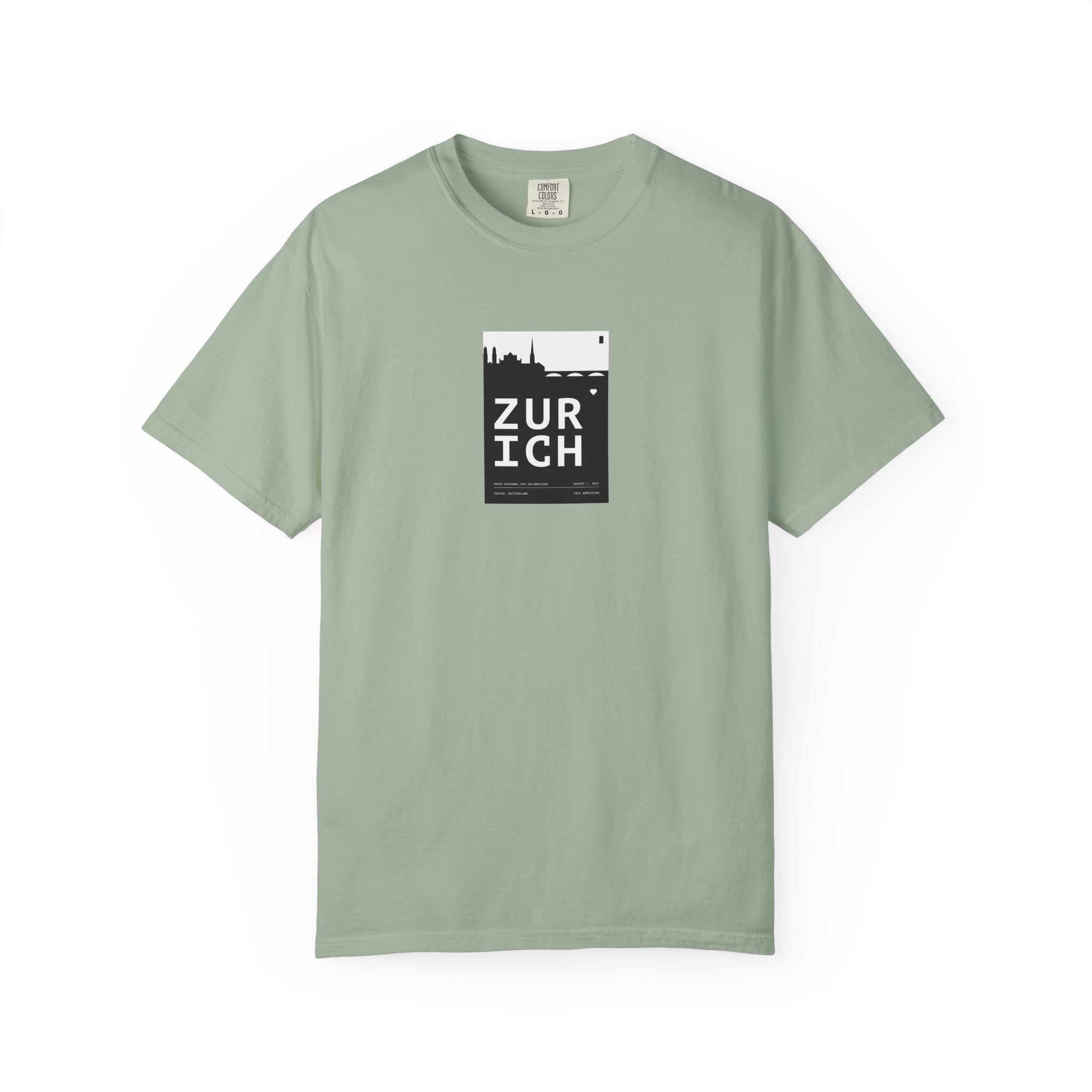Zurich Skyline T-Shirt — Minimal City Graphic Tee