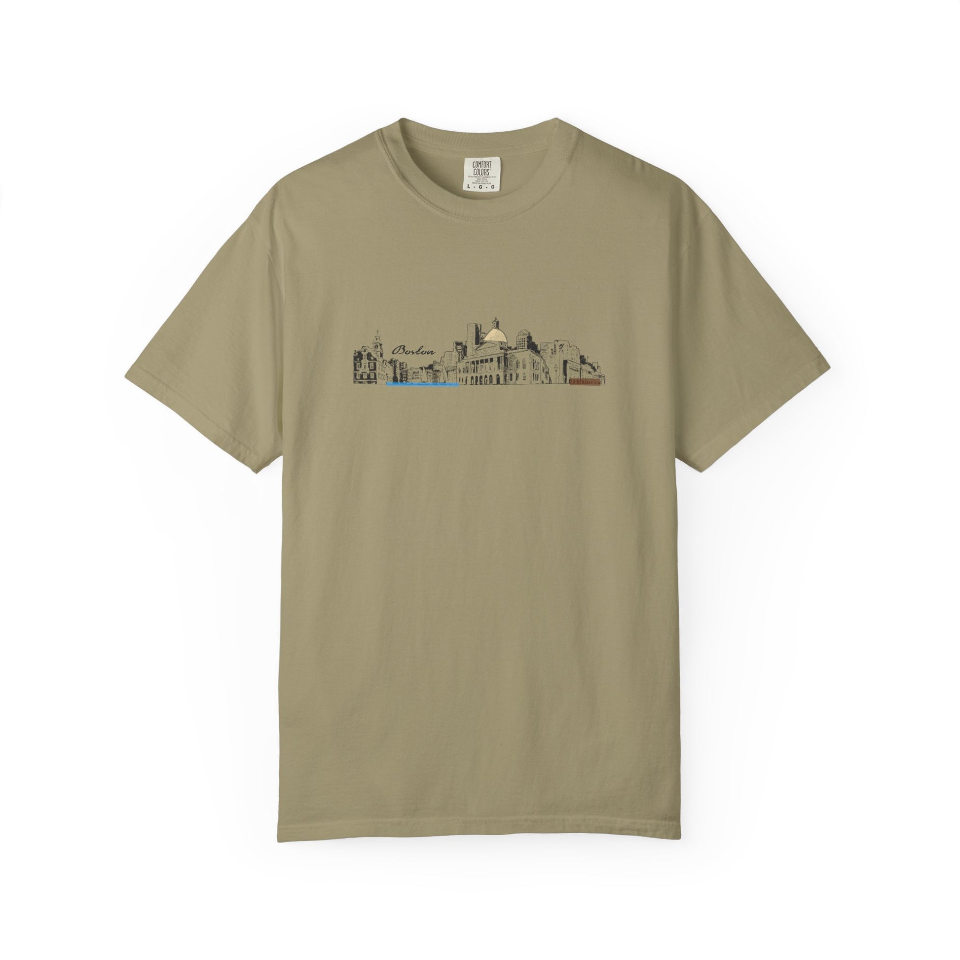 City Skyline Sketch T-Shirt — Minimalist Urban Panorama Tee