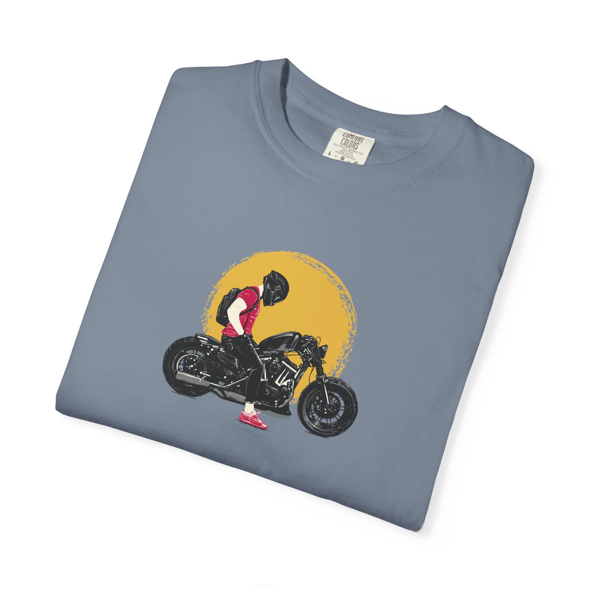 Motorcycle Sunset T-Shirt — Vintage Biker Graphic