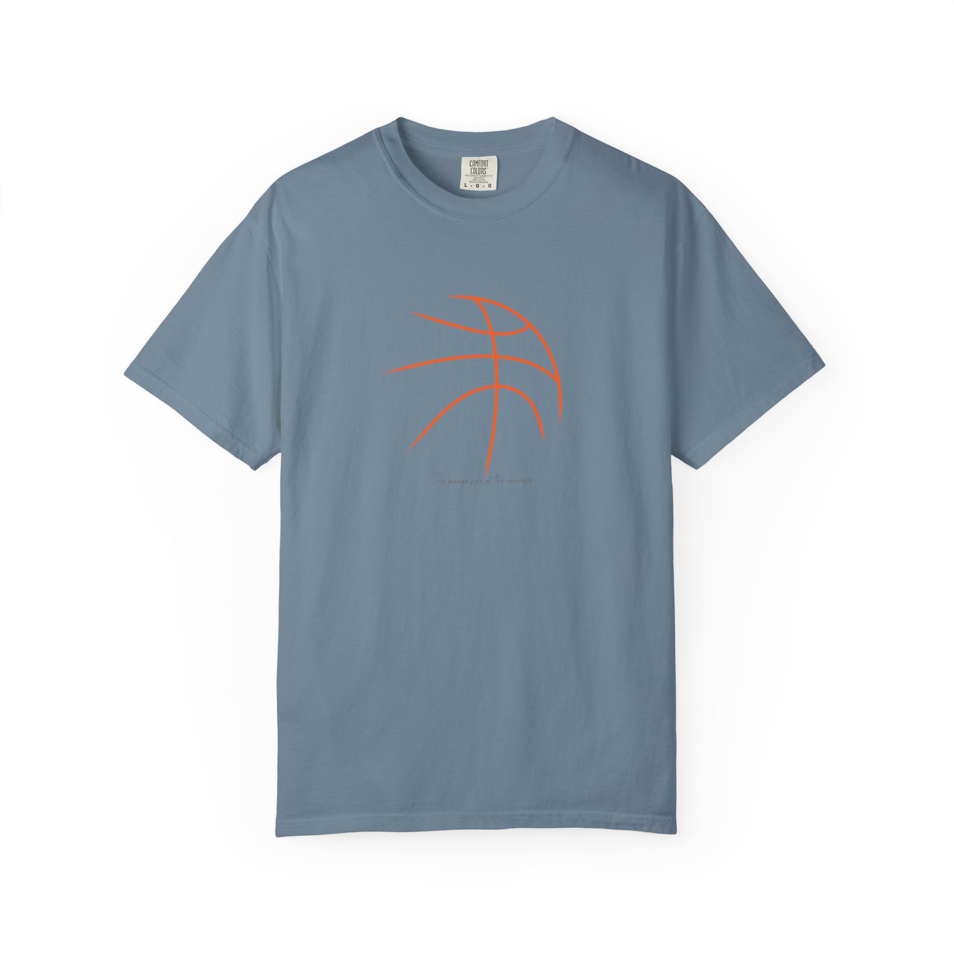 Basketball Outline T-Shirt — Minimal Line Art "Love of the Game" Sport